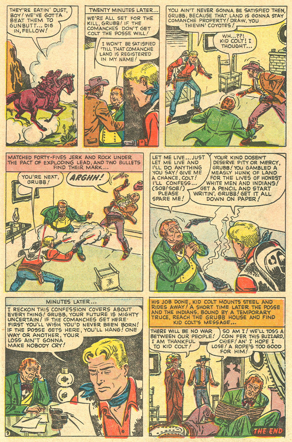 Read online Kid Colt Outlaw comic -  Issue #10 - 11