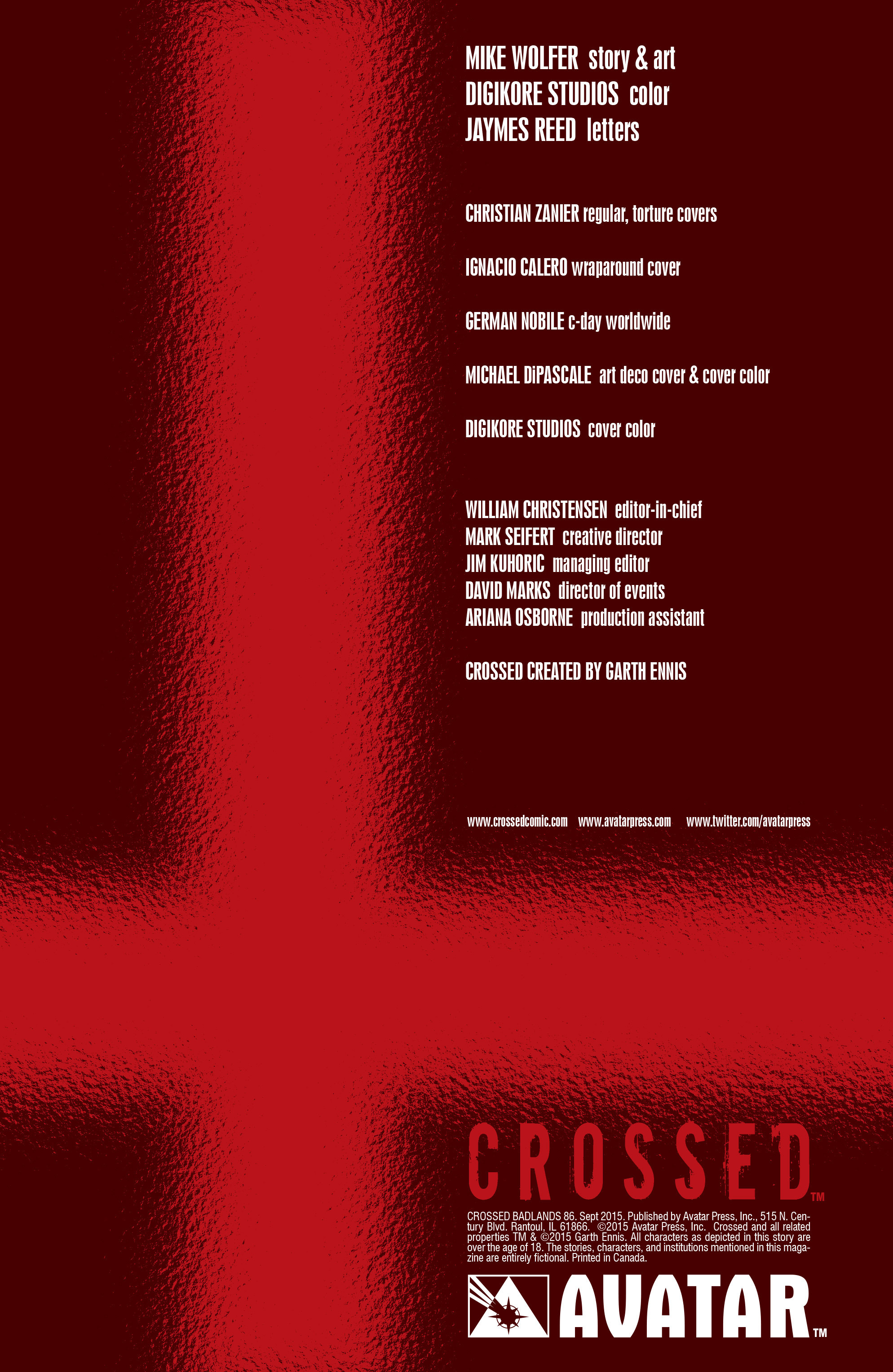 Read online Crossed: Badlands comic -  Issue #86 - 2