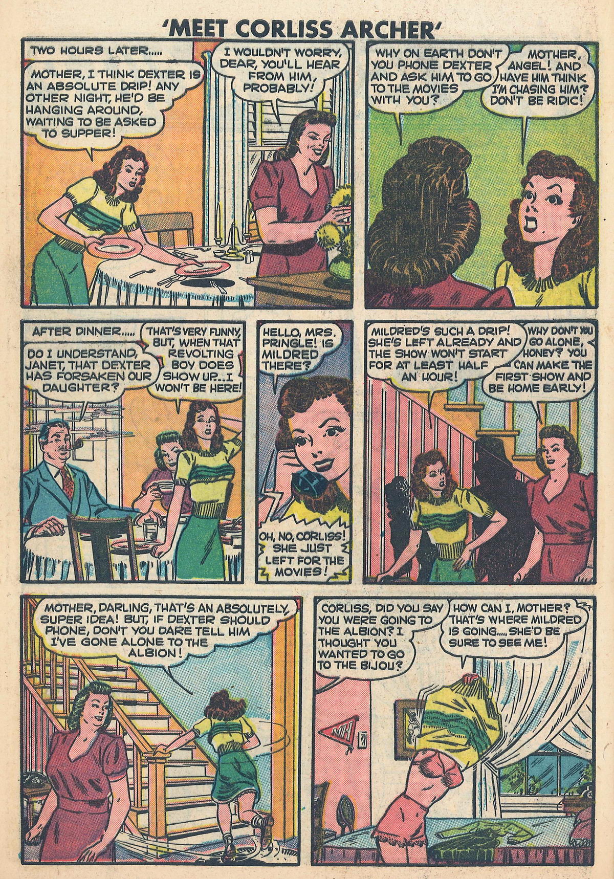 Read online Meet Corliss Archer comic -  Issue #2 - 22