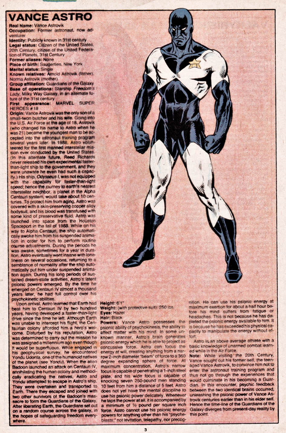 The Official Handbook of the Marvel Universe issue 12 - Page 4