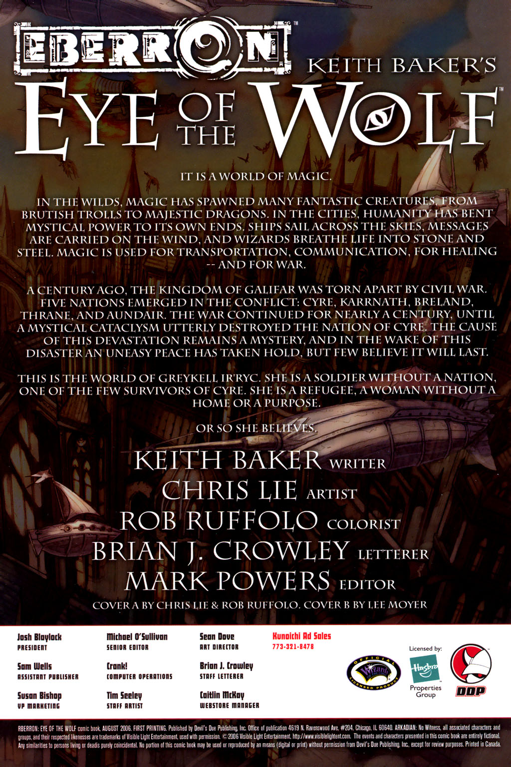 Read online Eberron: Eye Of The Wolf comic -  Issue # Full - 2