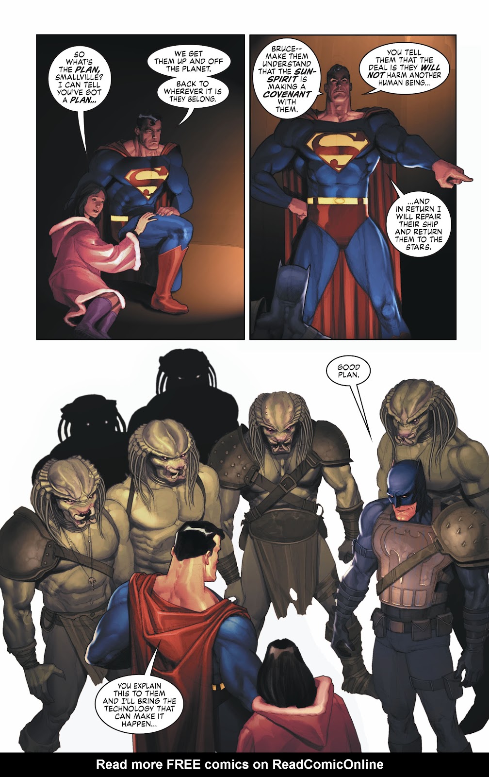 Superman and Batman Vs. Aliens and Predator issue 1 - Page 49