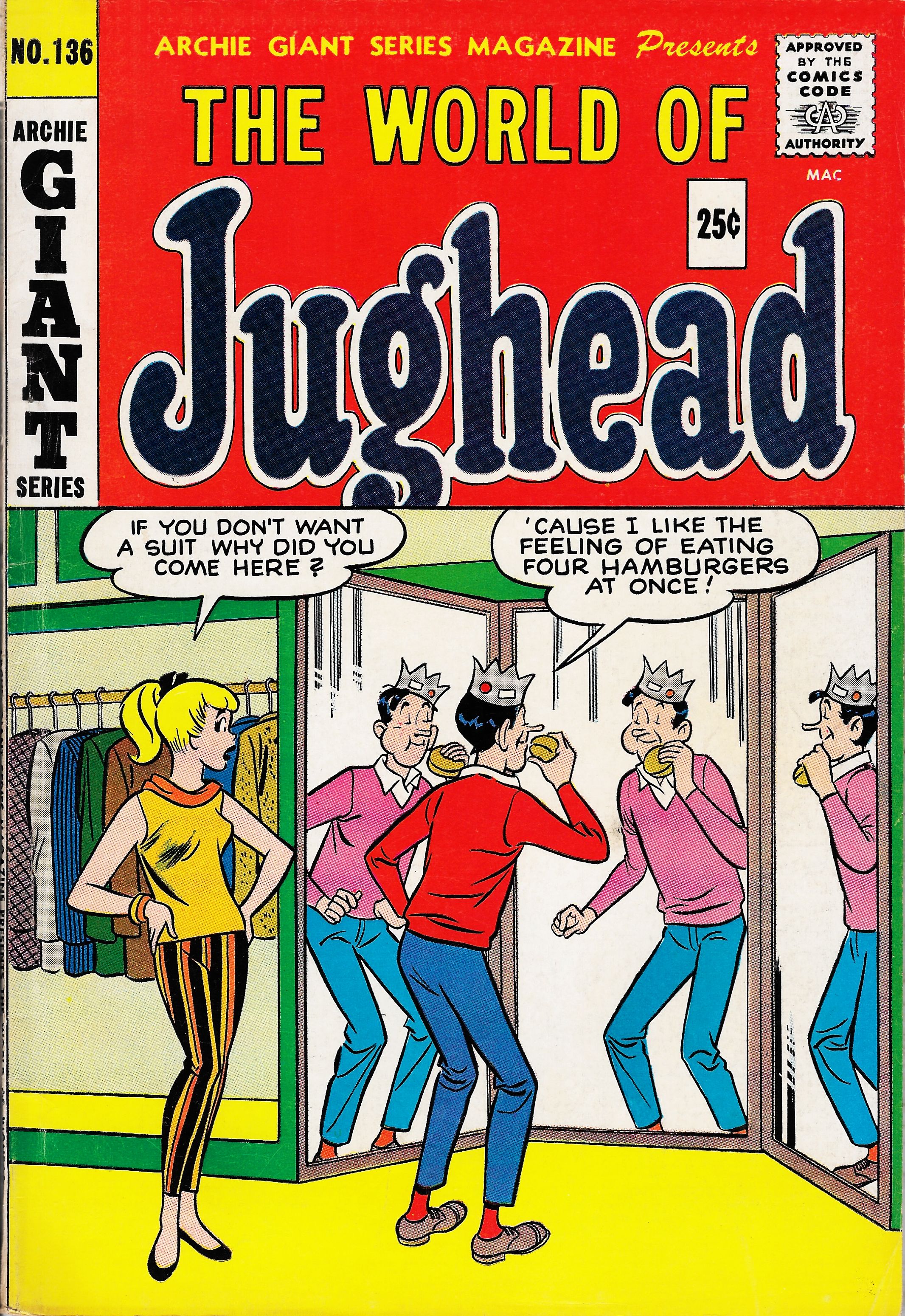 Read online Archie Giant Series Magazine comic -  Issue #136 - 1