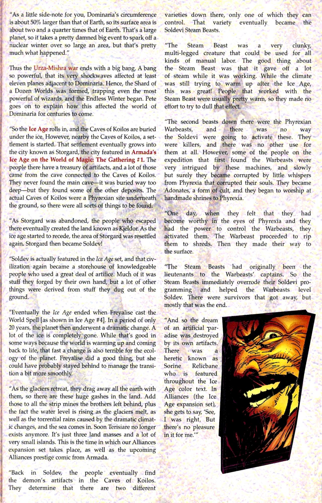 Read online Urza-Mishra War on the World of Magic: The Gathering comic -  Issue #1 - 62