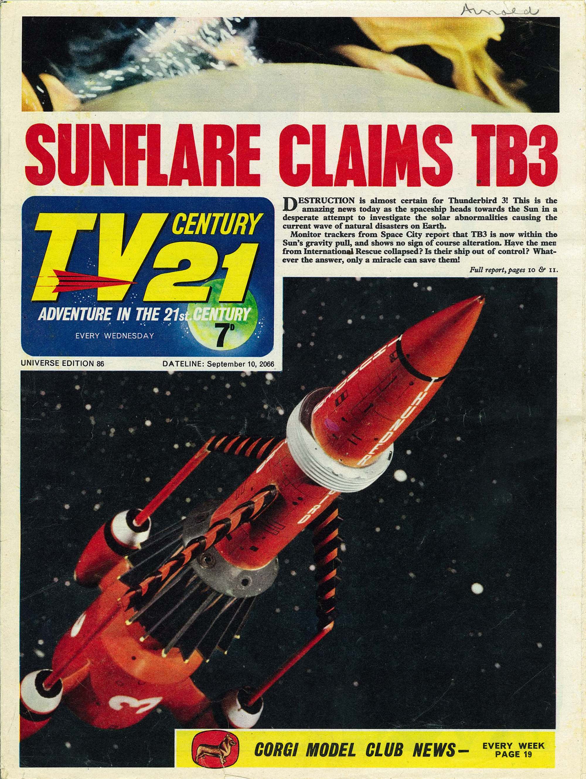 Read online TV Century 21 (TV 21) comic -  Issue #86 - 1