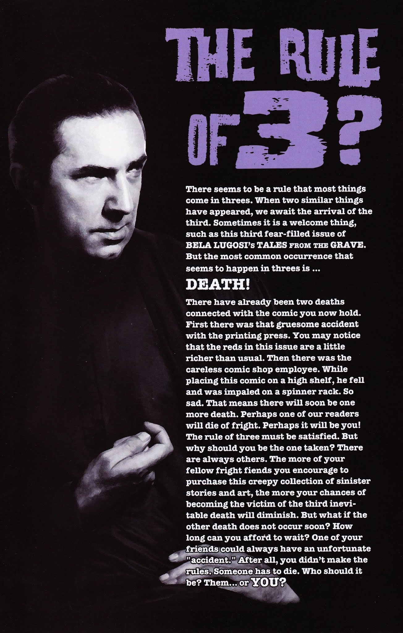 Read online Bela Lugosi's Tales from the Grave comic -  Issue #3 - 2