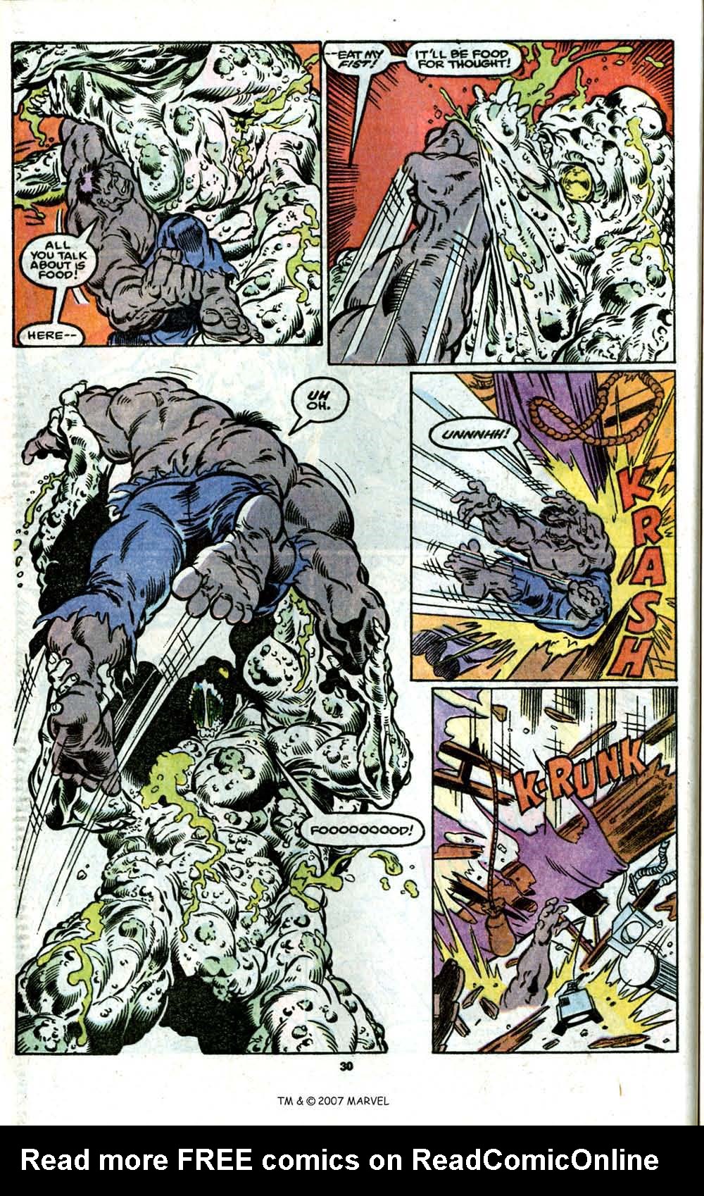 Read online The Incredible Hulk Annual comic -  Issue #16 - 32