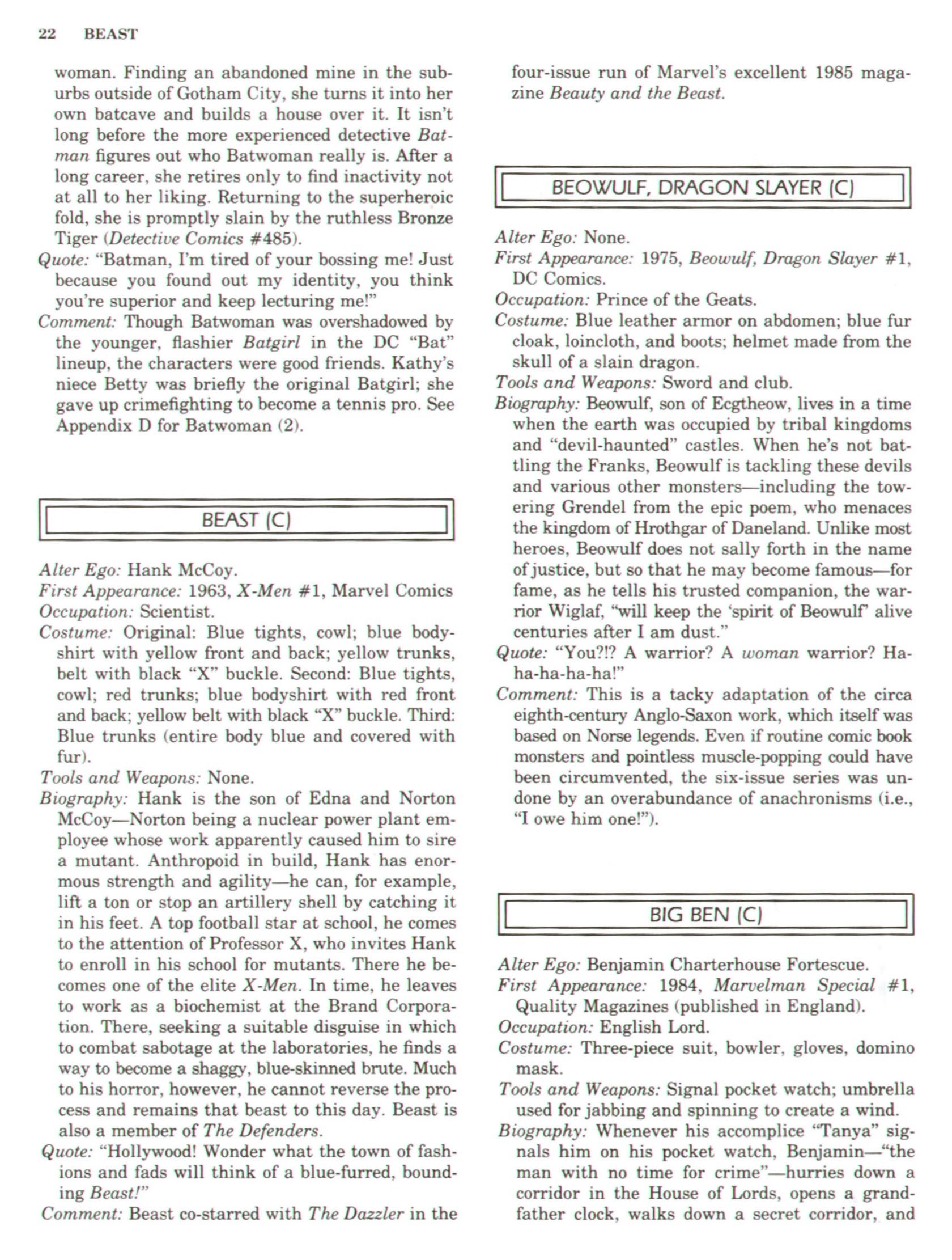 Read online The Encyclopedia of Superheroes comic -  Issue # TPB (Part 1) - 32