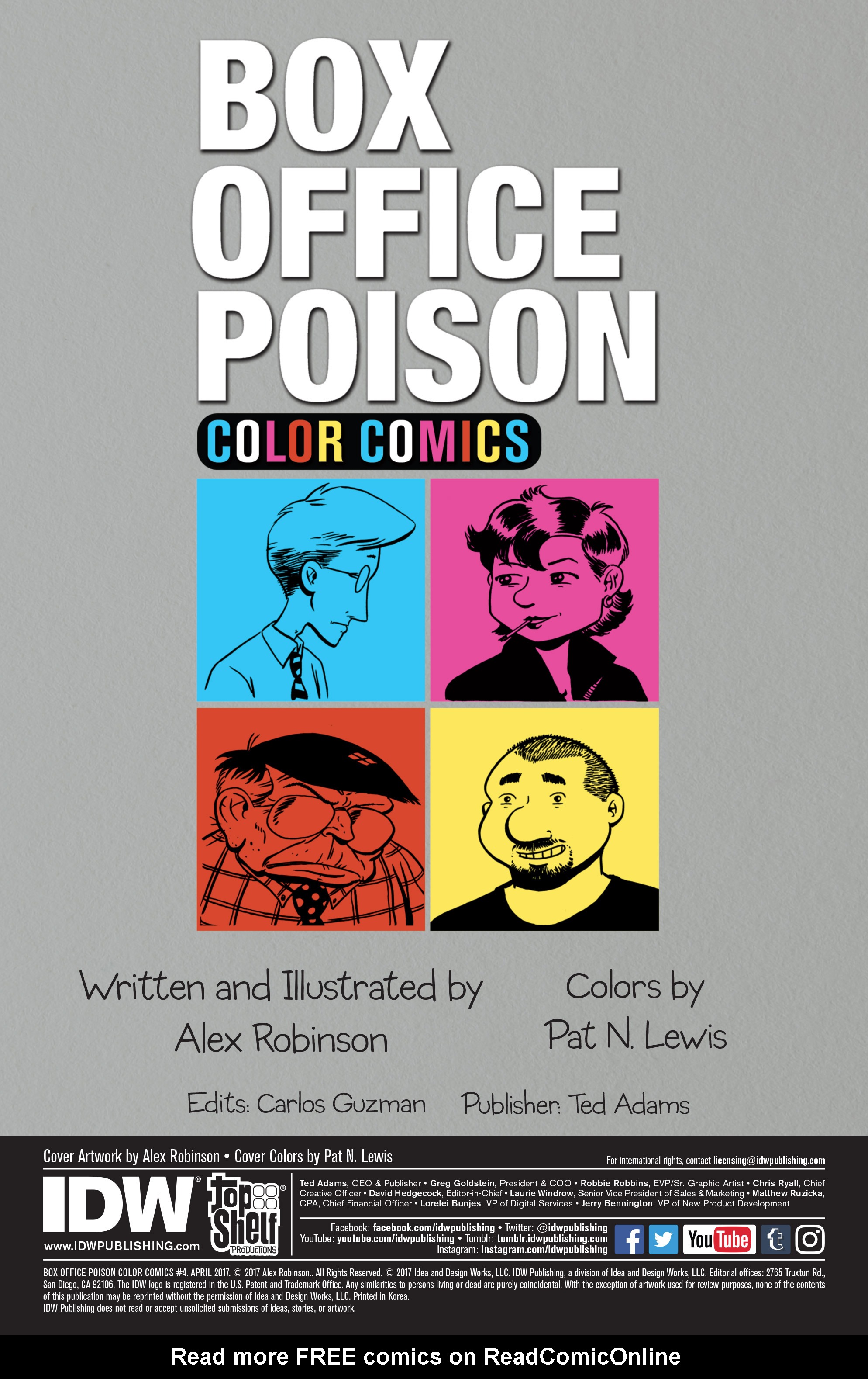 Read online Box Office Poison Color Comics comic -  Issue #4 - 2