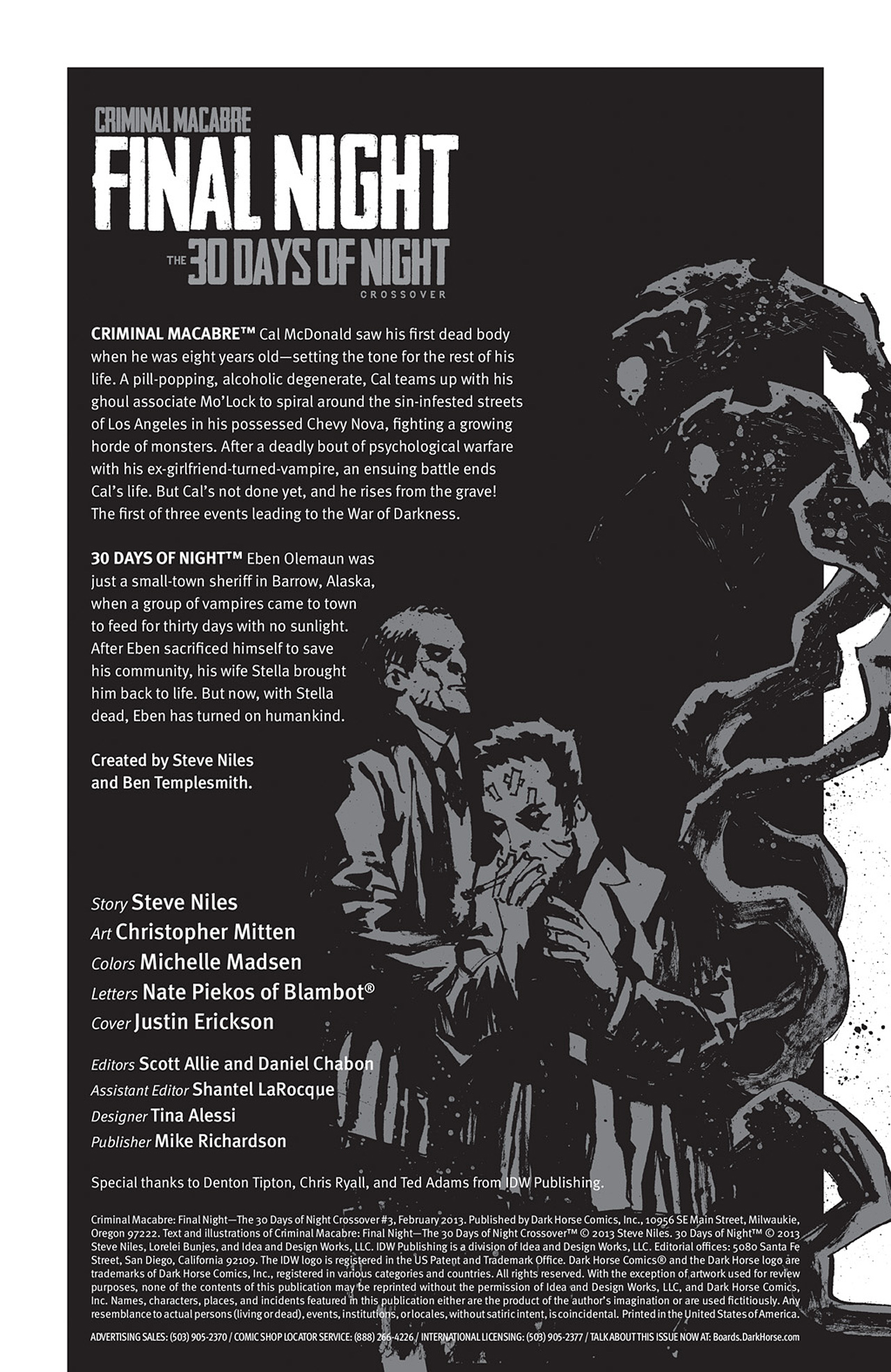Read online Criminal Macabre: Final Night - The 30 Days of Night Crossover comic -  Issue #3 - 2