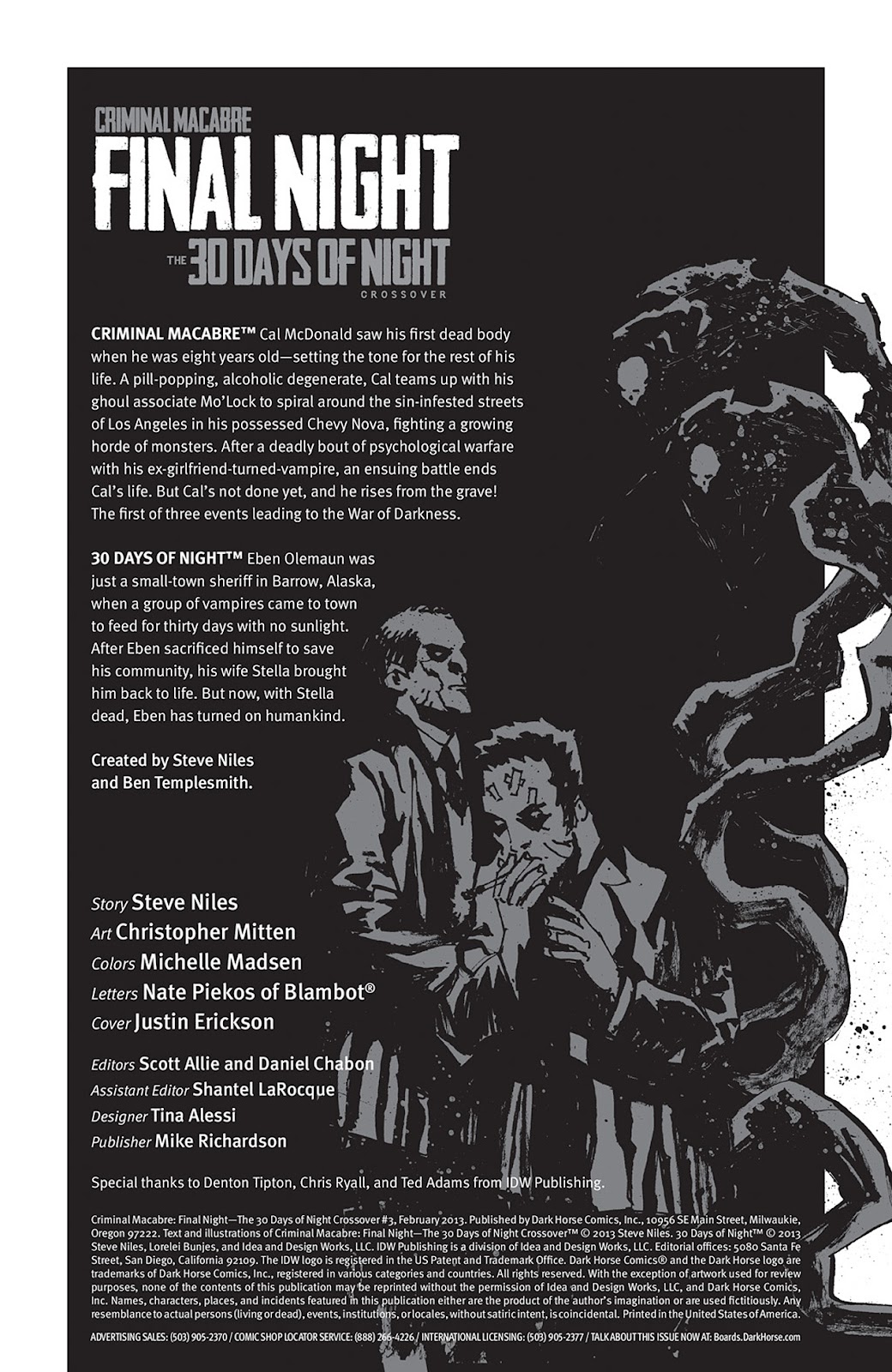 Criminal Macabre: Final Night - The 30 Days of Night Crossover issue 3 - Page 2