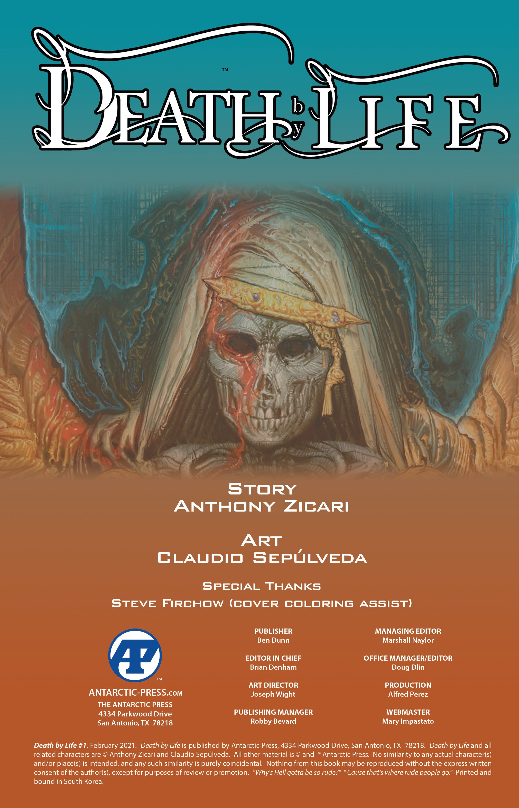 Read online Death By Life comic -  Issue #1 - 2