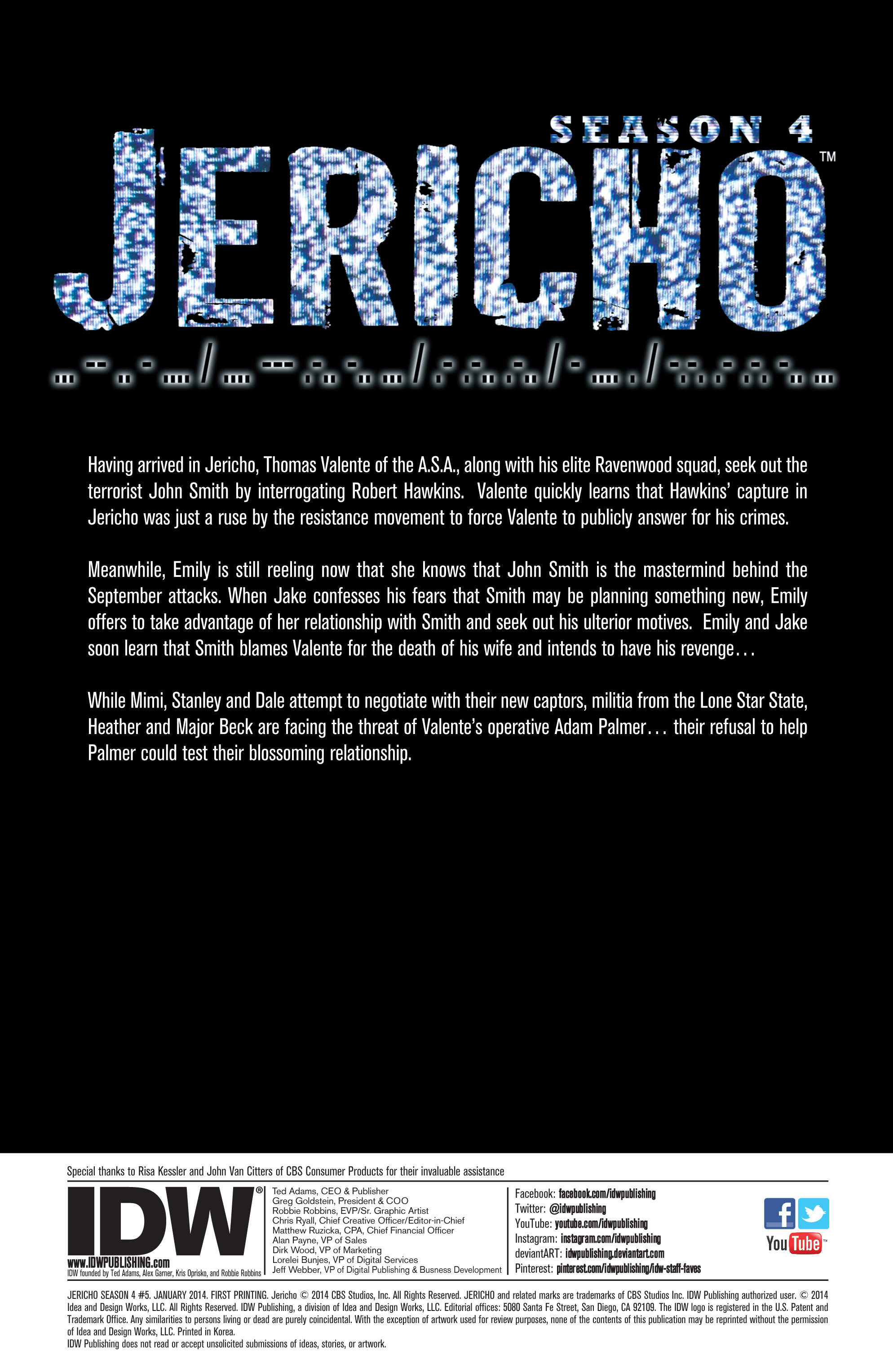Read online Jericho Season 4 comic -  Issue #5 - 3