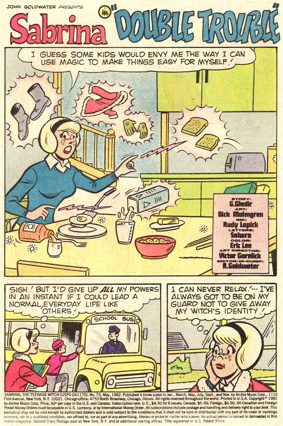 Read online Sabrina The Teenage Witch (1971) comic -  Issue #73 - 3
