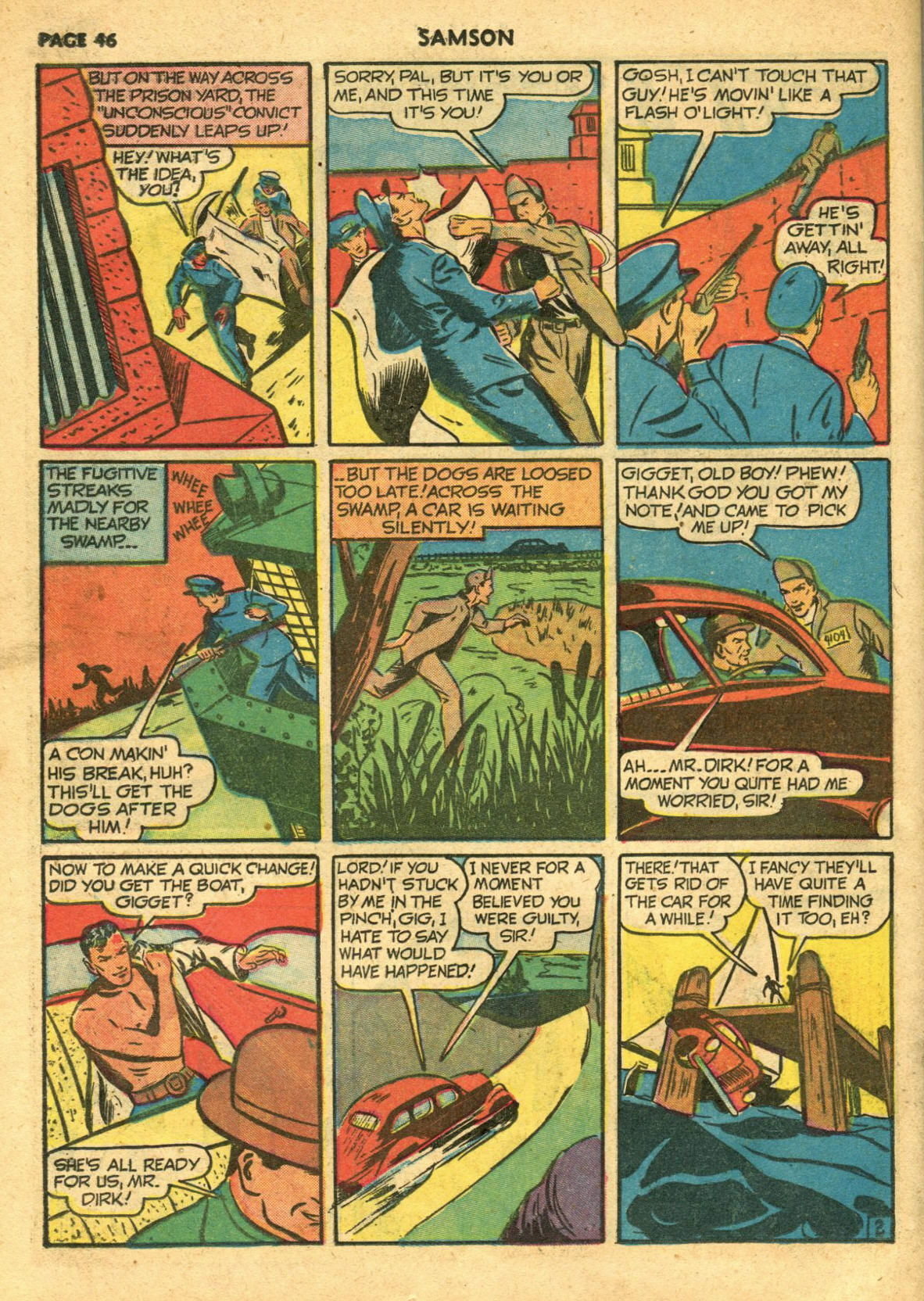 Read online Samson (1940) comic -  Issue #6 - 48