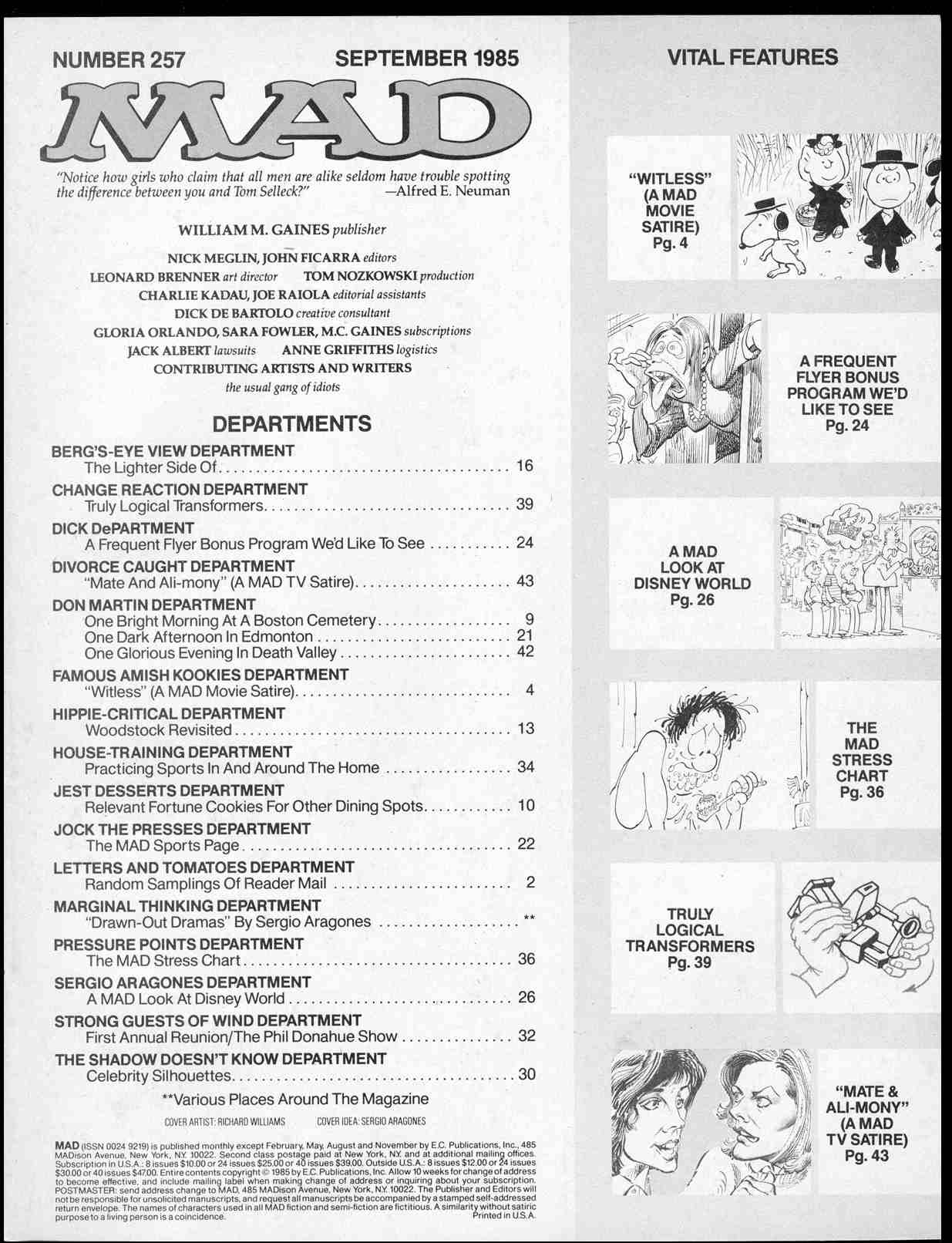 Read online MAD comic -  Issue #257 - 3