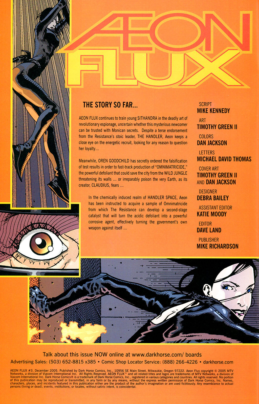Read online Aeon Flux comic -  Issue #3 - 2