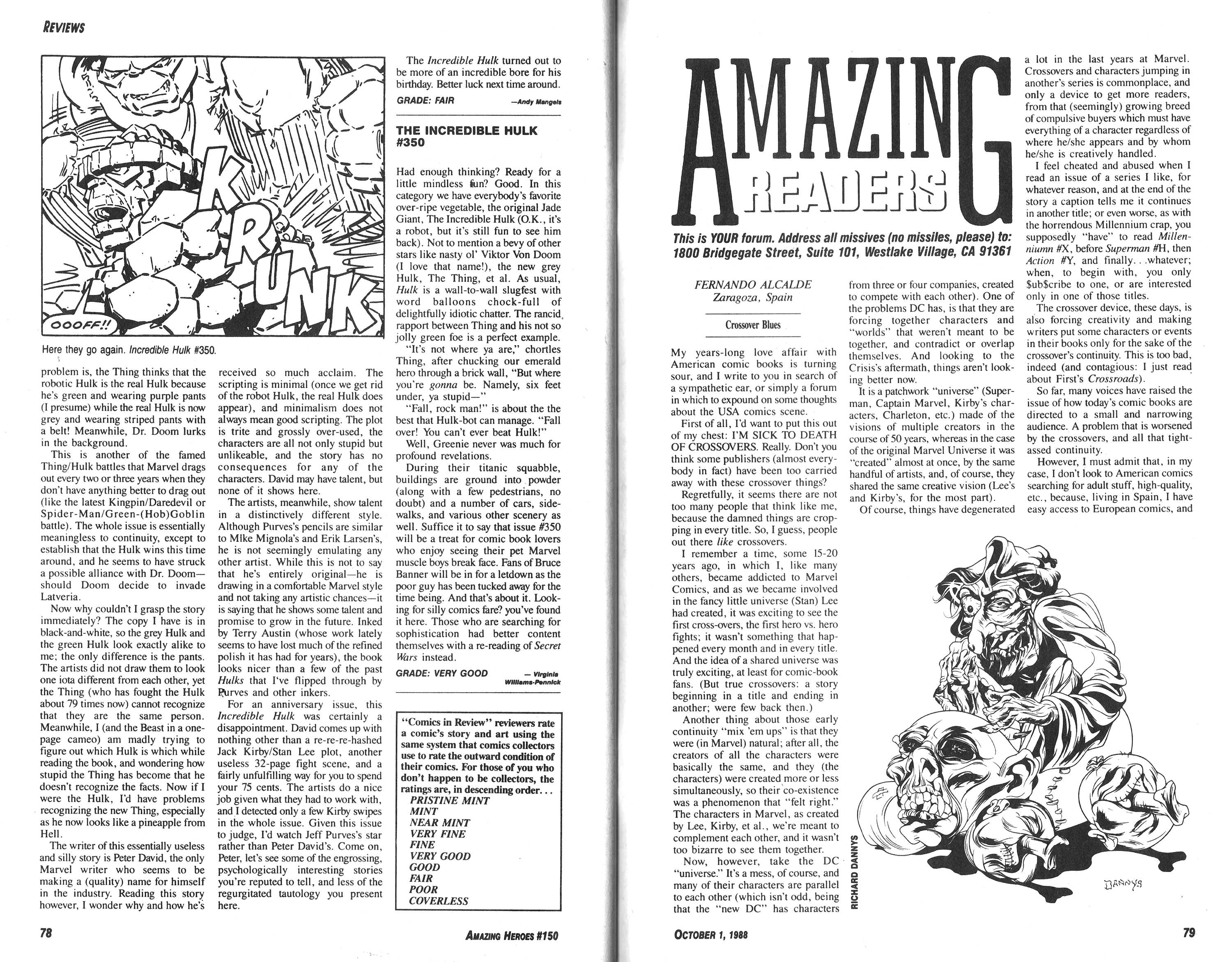 Read online Amazing Heroes comic -  Issue #150 - 40