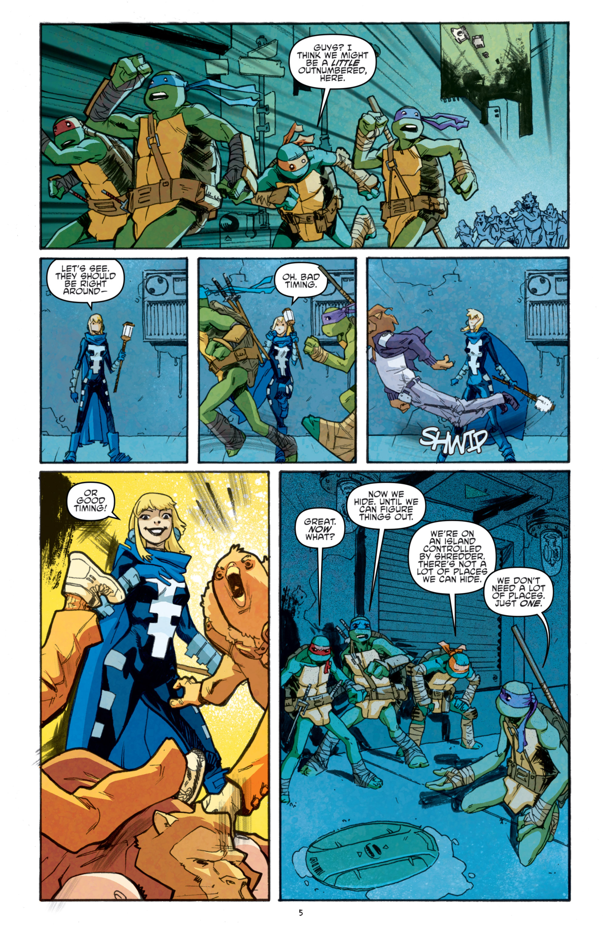Read online Teenage Mutant Ninja Turtles: Turtles in Time comic -  Issue #4 - 7