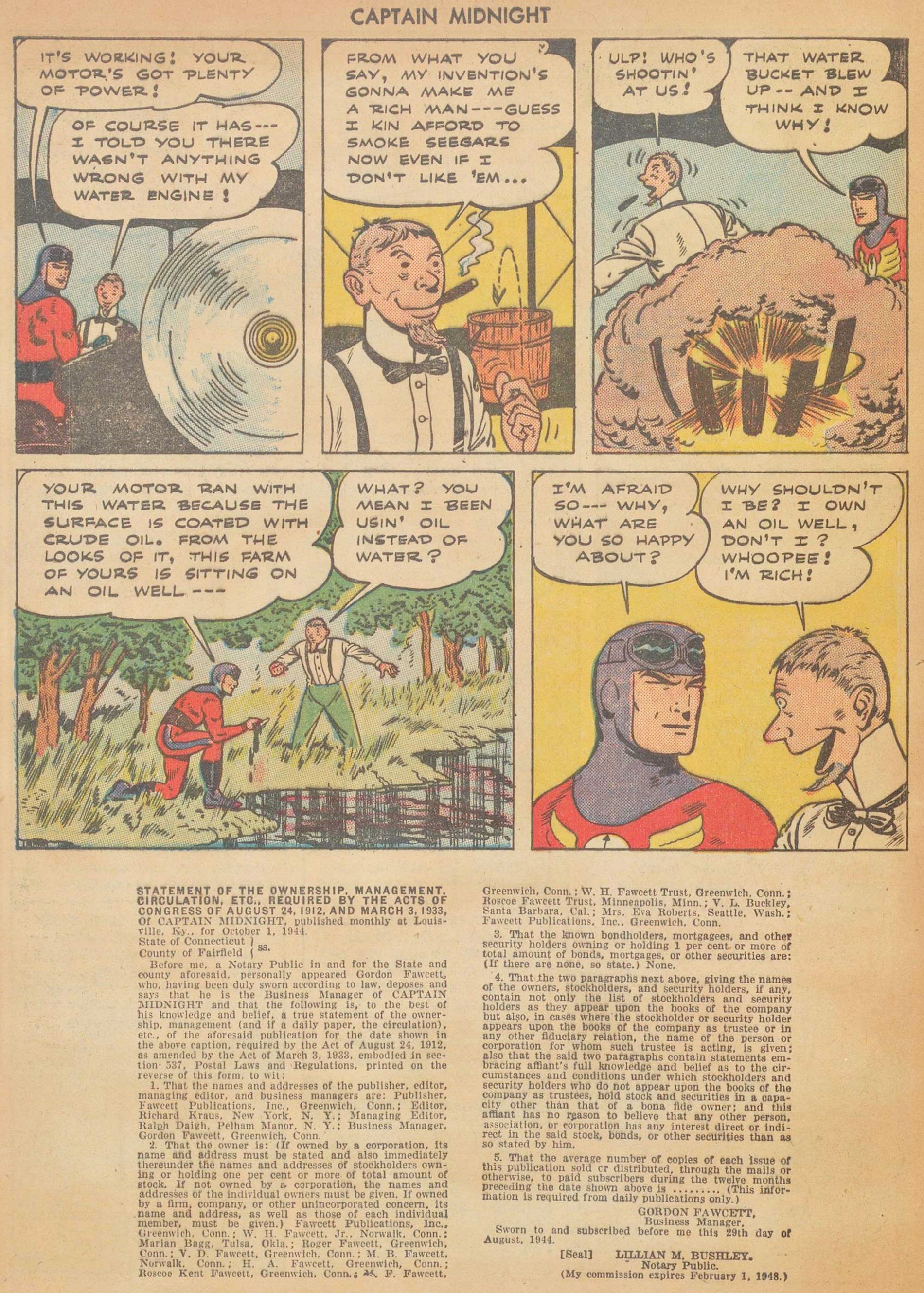 Read online Captain Midnight (1942) comic -  Issue #27 - 32