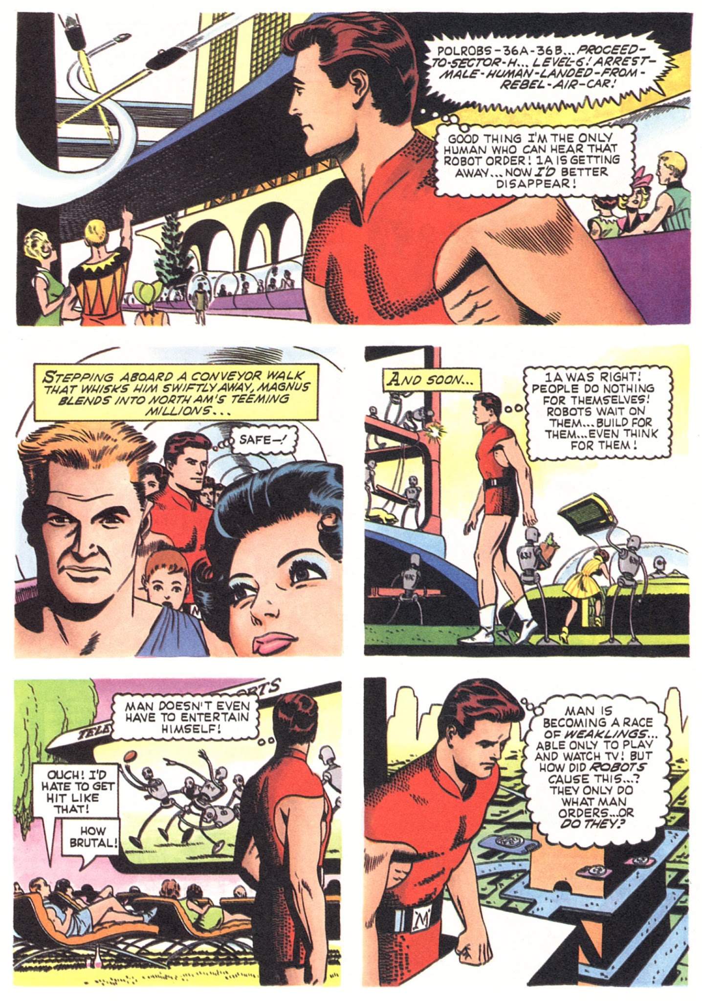 Read online Vintage Magnus, Robot Fighter comic -  Issue #1 - 6