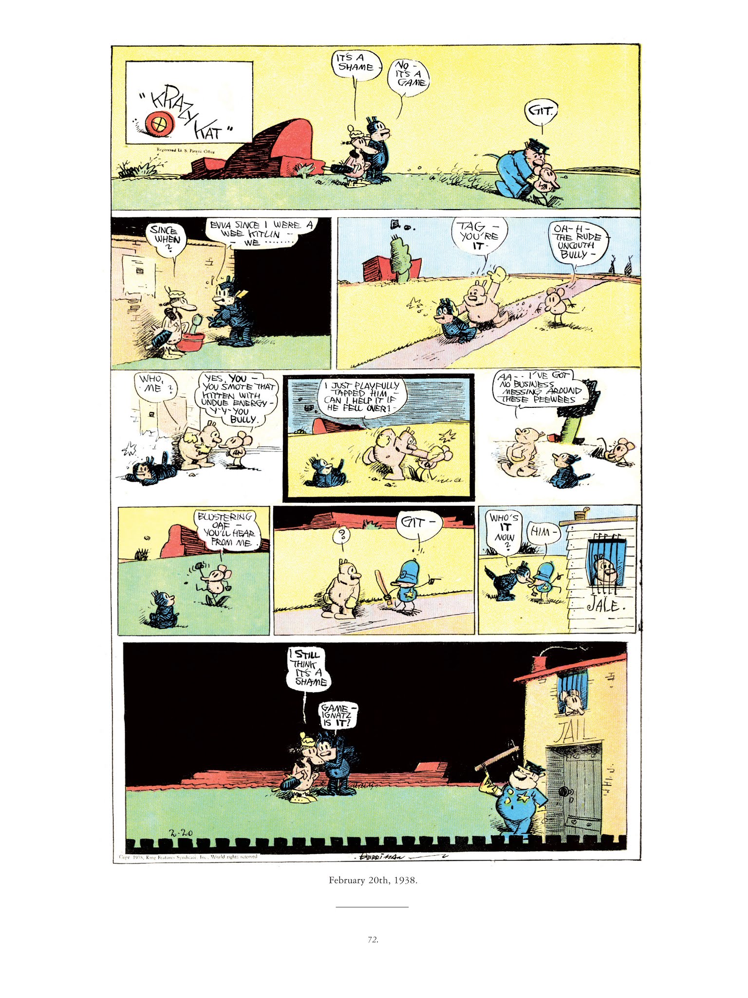 Read online Krazy & Ignatz comic -  Issue # TPB 10 - 70