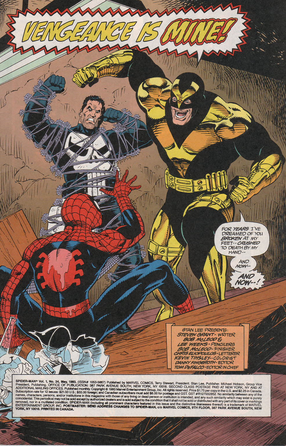 Spider-Man (1990) 34_-_Vengeance_Is_Mine Page 1