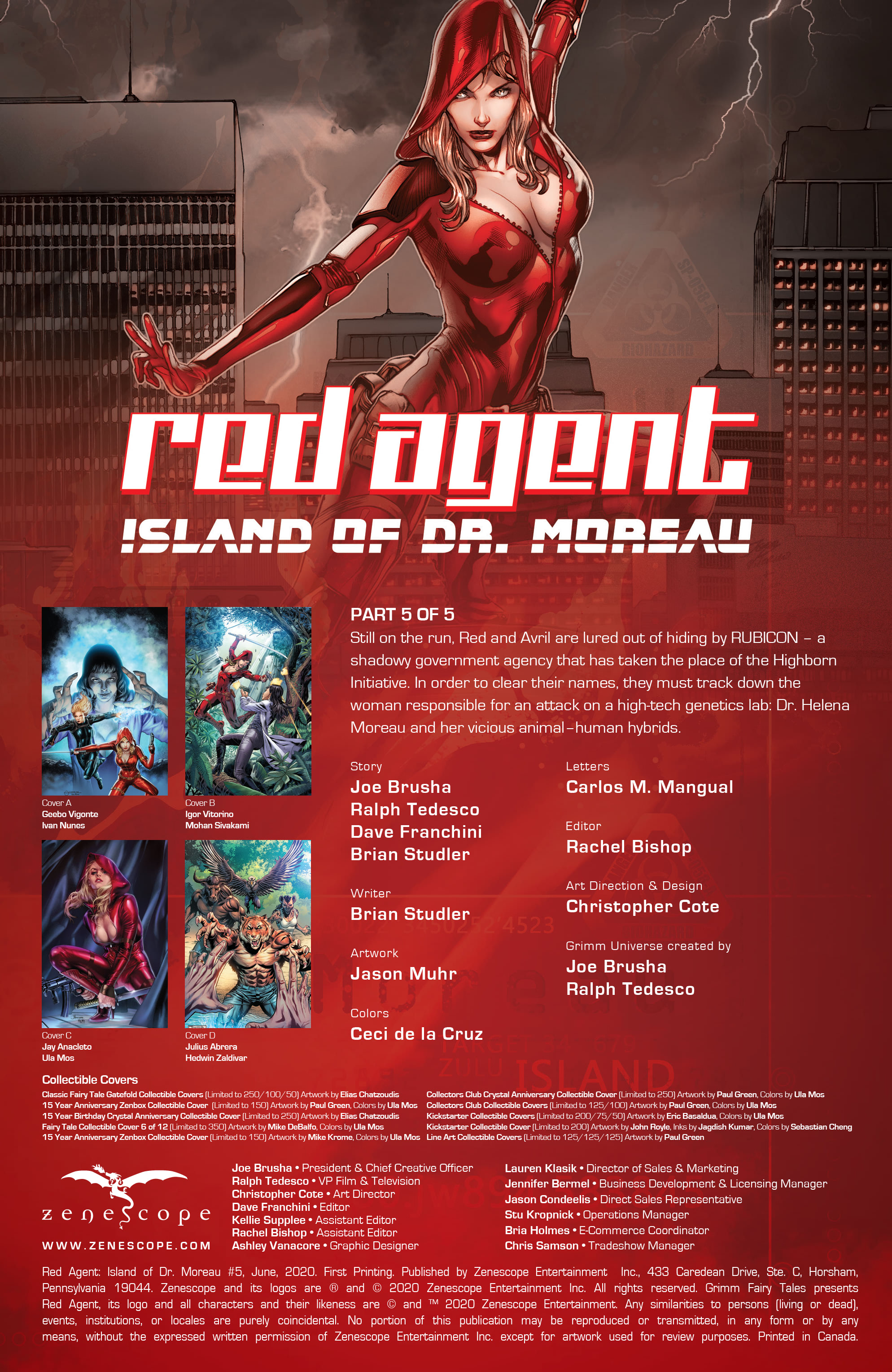 Read online Red Agent: Island of Dr Moreau comic -  Issue #5 - 2