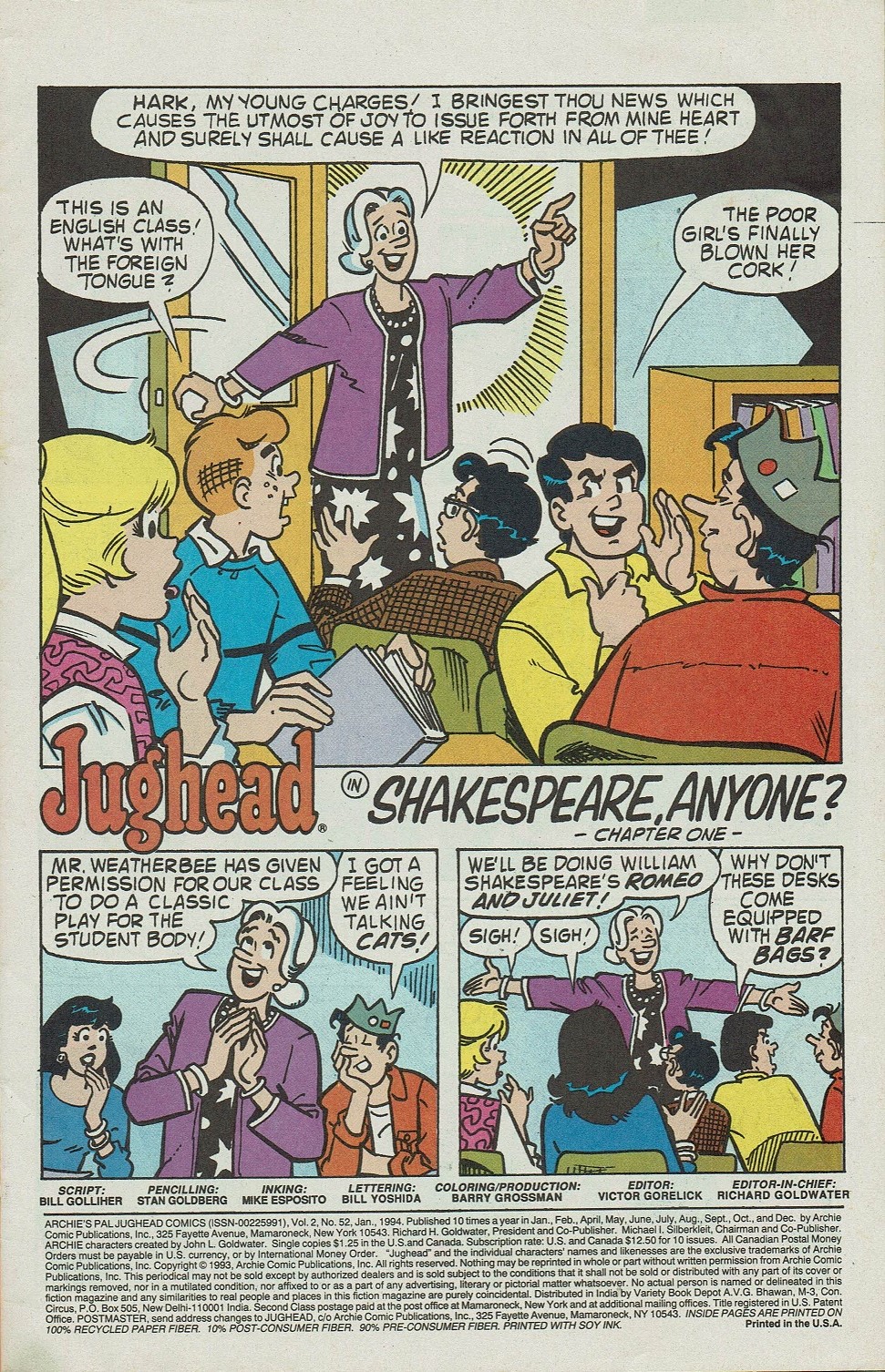 Read online Archie's Pal Jughead Comics comic -  Issue #52 - 3