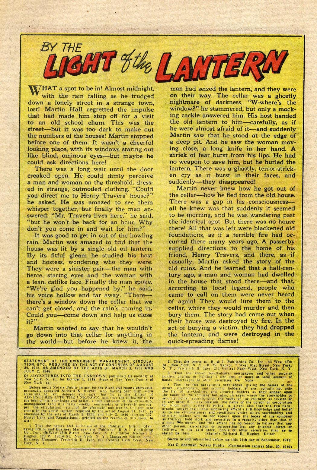 Read online Adventures Into The Unknown comic -  Issue #3 - 10