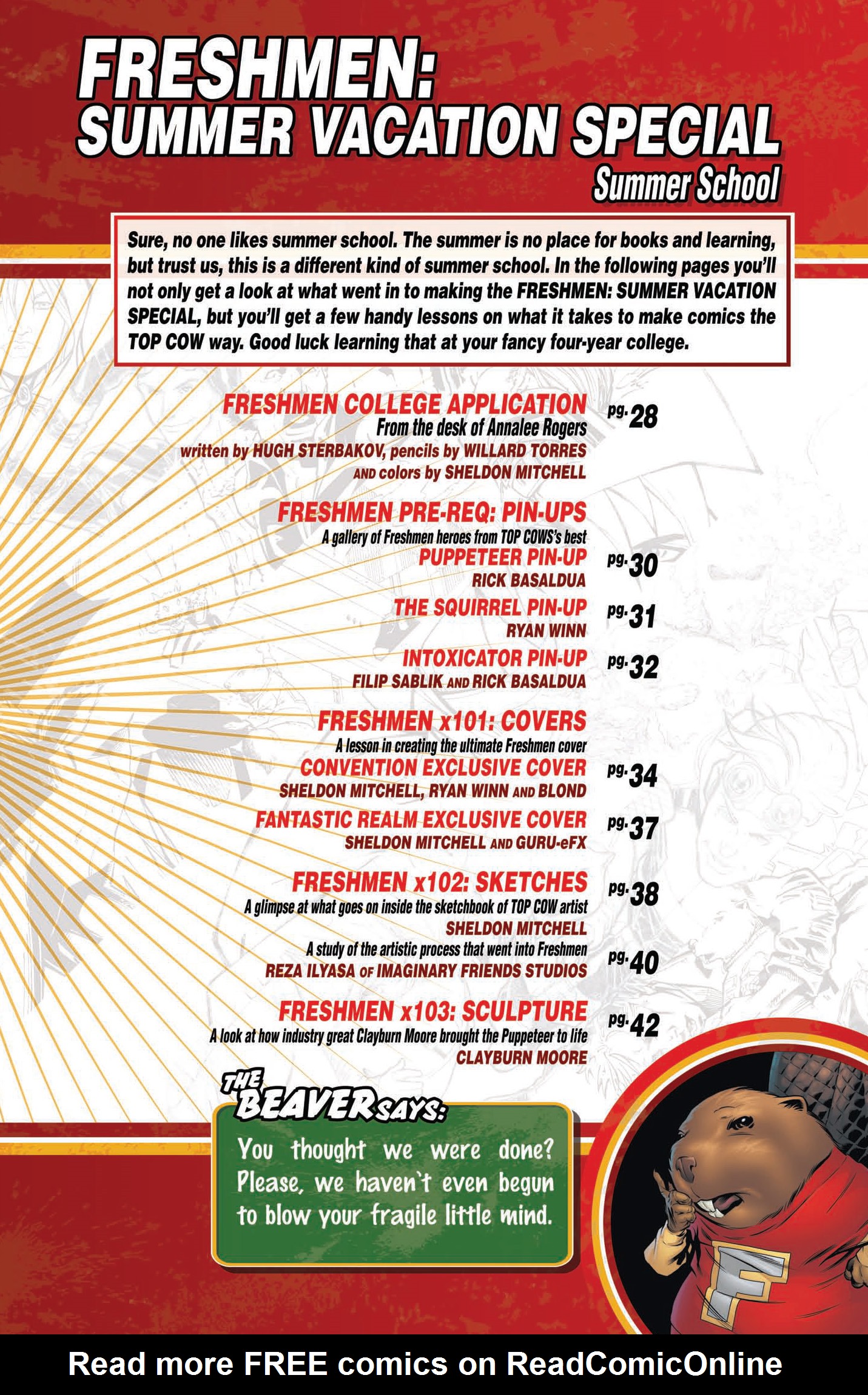 Read online Freshmen: Summer Vacation Special comic -  Issue # Full - 24