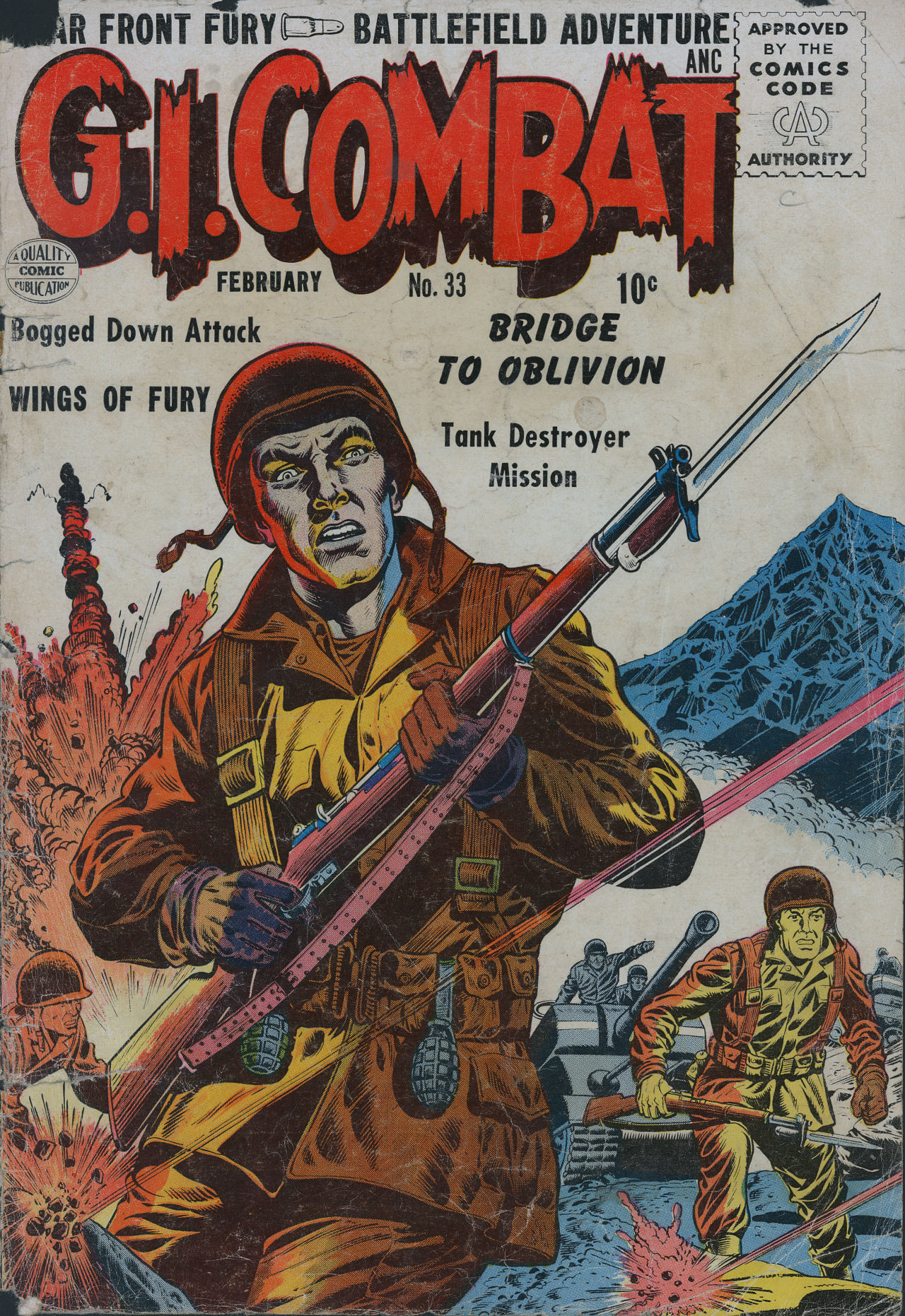 Read online G.I. Combat (1952) comic -  Issue #33 - 1