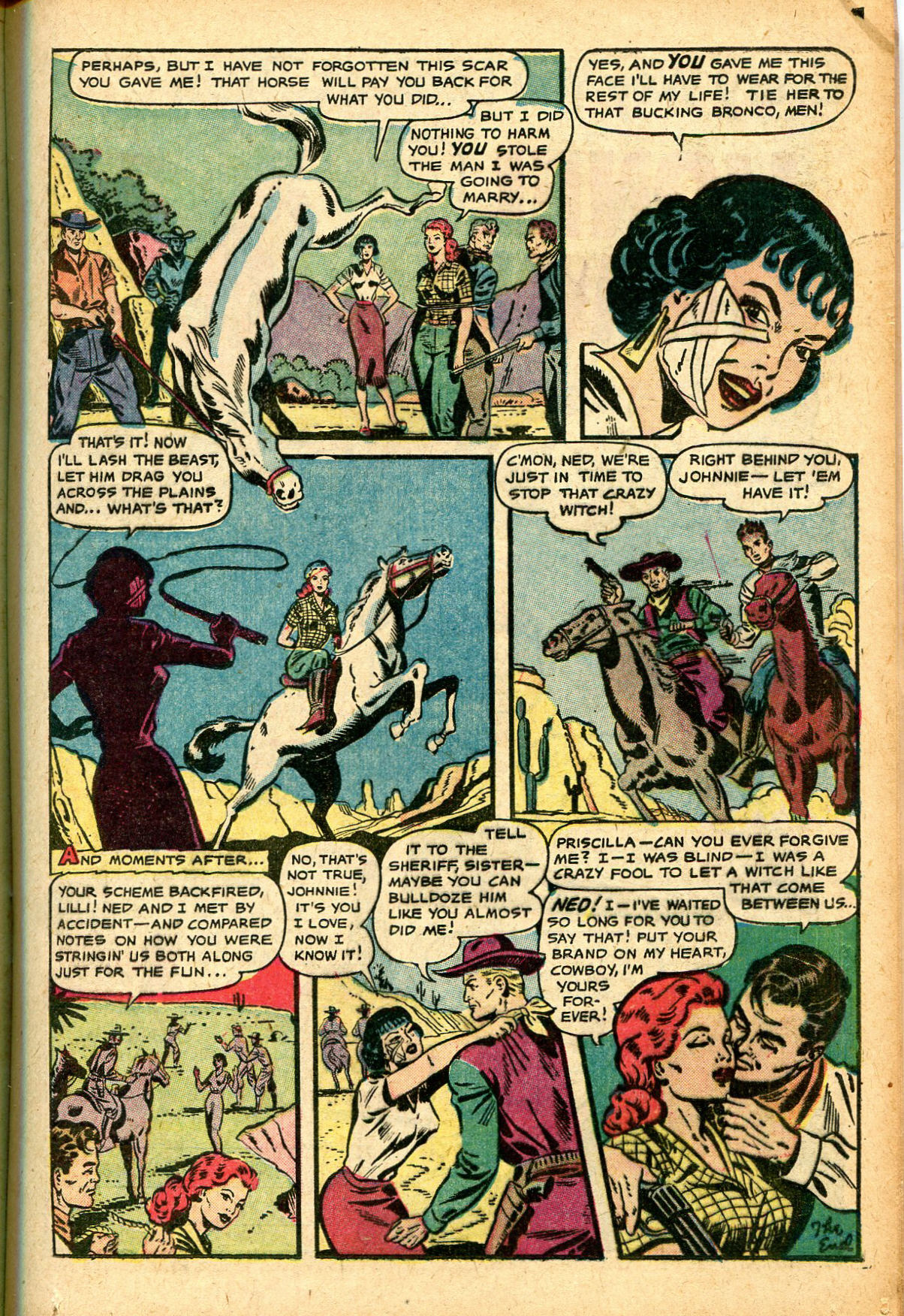 Read online Cowgirl Romances (1950) comic -  Issue #7 - 17