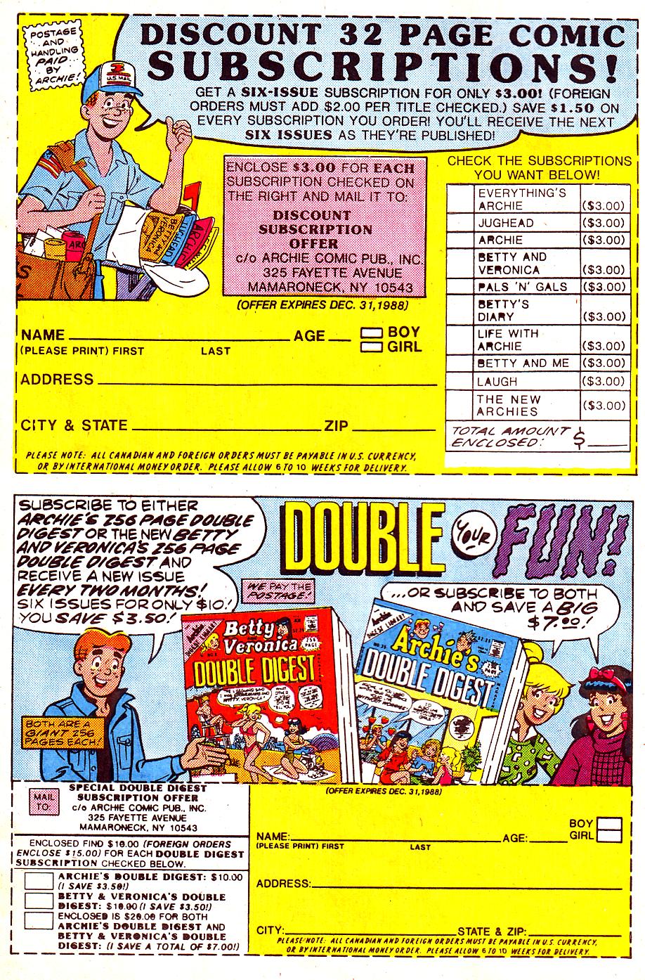 Read online Life With Archie (1958) comic -  Issue #268 - 10