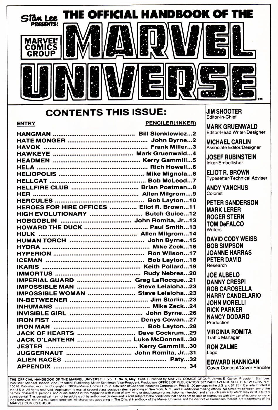 The Official Handbook of the Marvel Universe issue 5 - Page 2