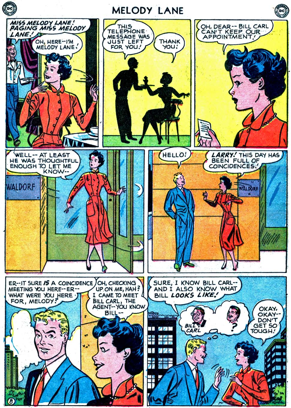 Read online Miss Melody Lane of Broadway comic -  Issue #2 - 10