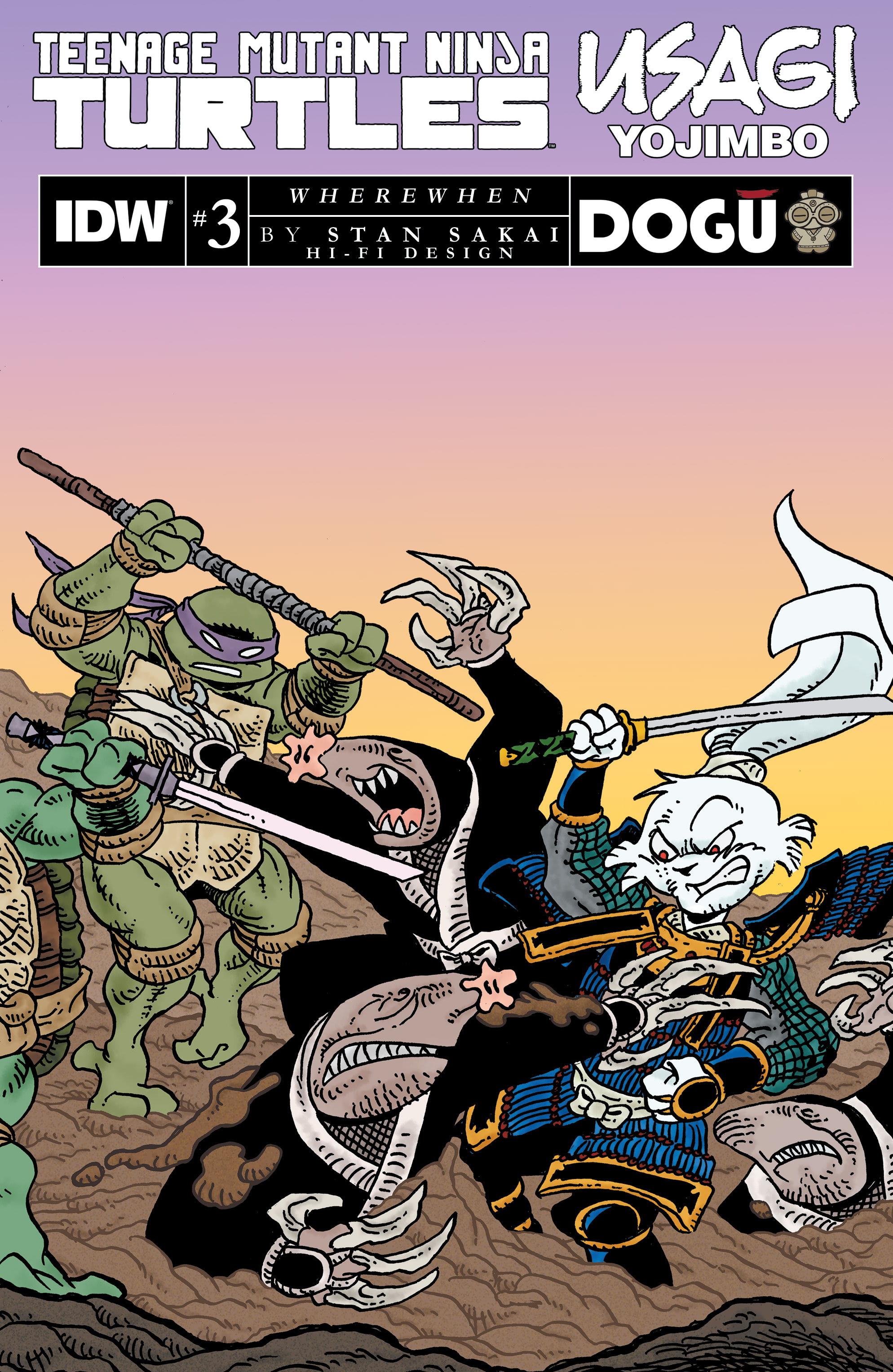 Read online Teenage Mutant Ninja Turtles/Usagi Yojimbo: WhereWhen comic -  Issue #3 - 1