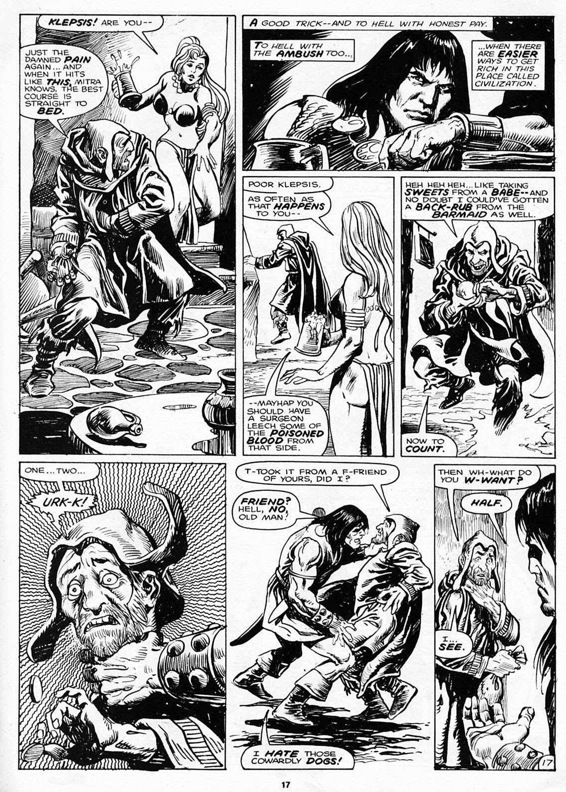 Read online The Savage Sword Of Conan comic -  Issue #180 - 19