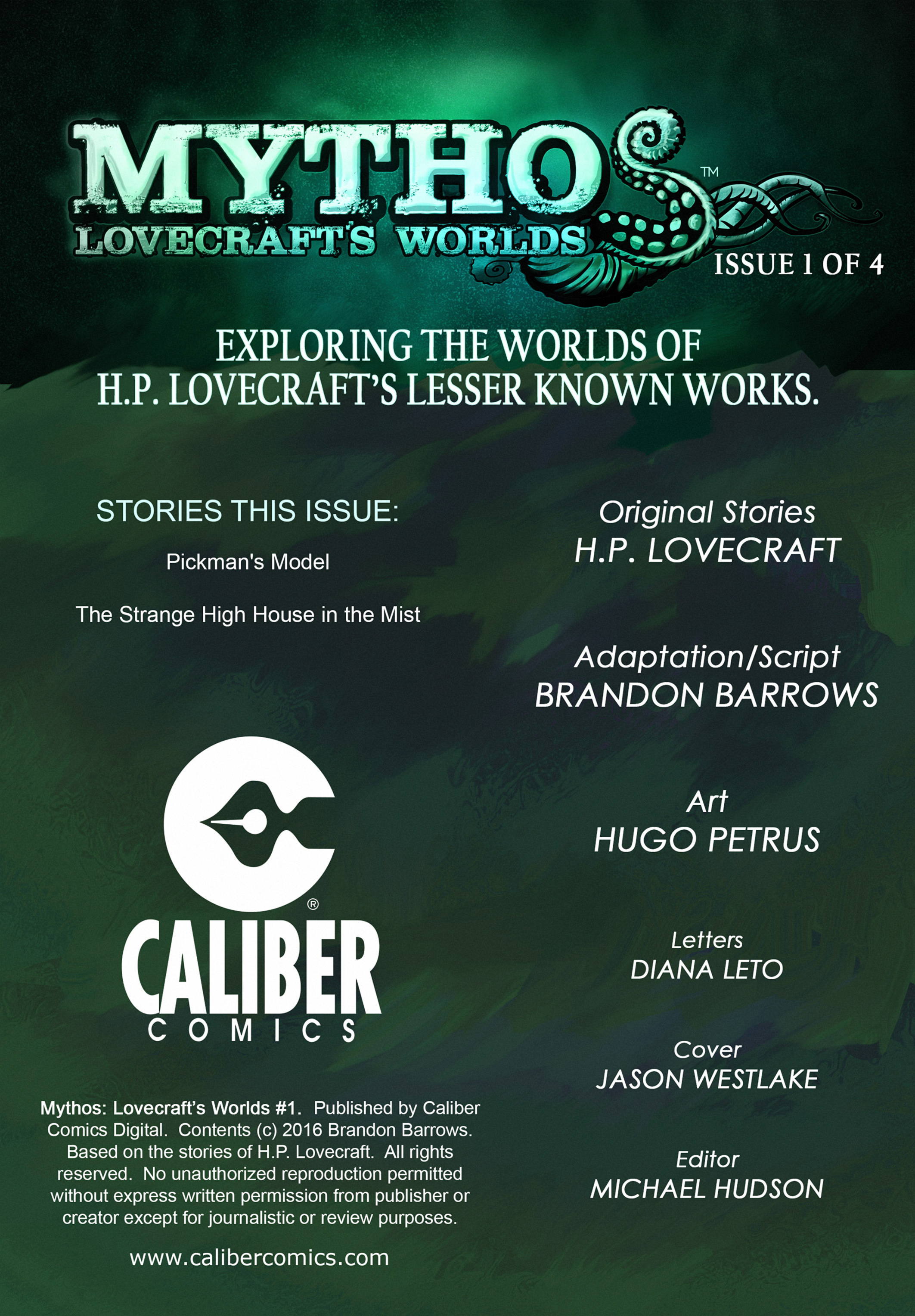 Read online Mythos: Lovecraft's Worlds comic -  Issue #1 - 2