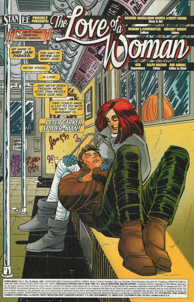 Read online Spider-Man (1990) comic -  Issue #78 - The Love Of A Woman - 2