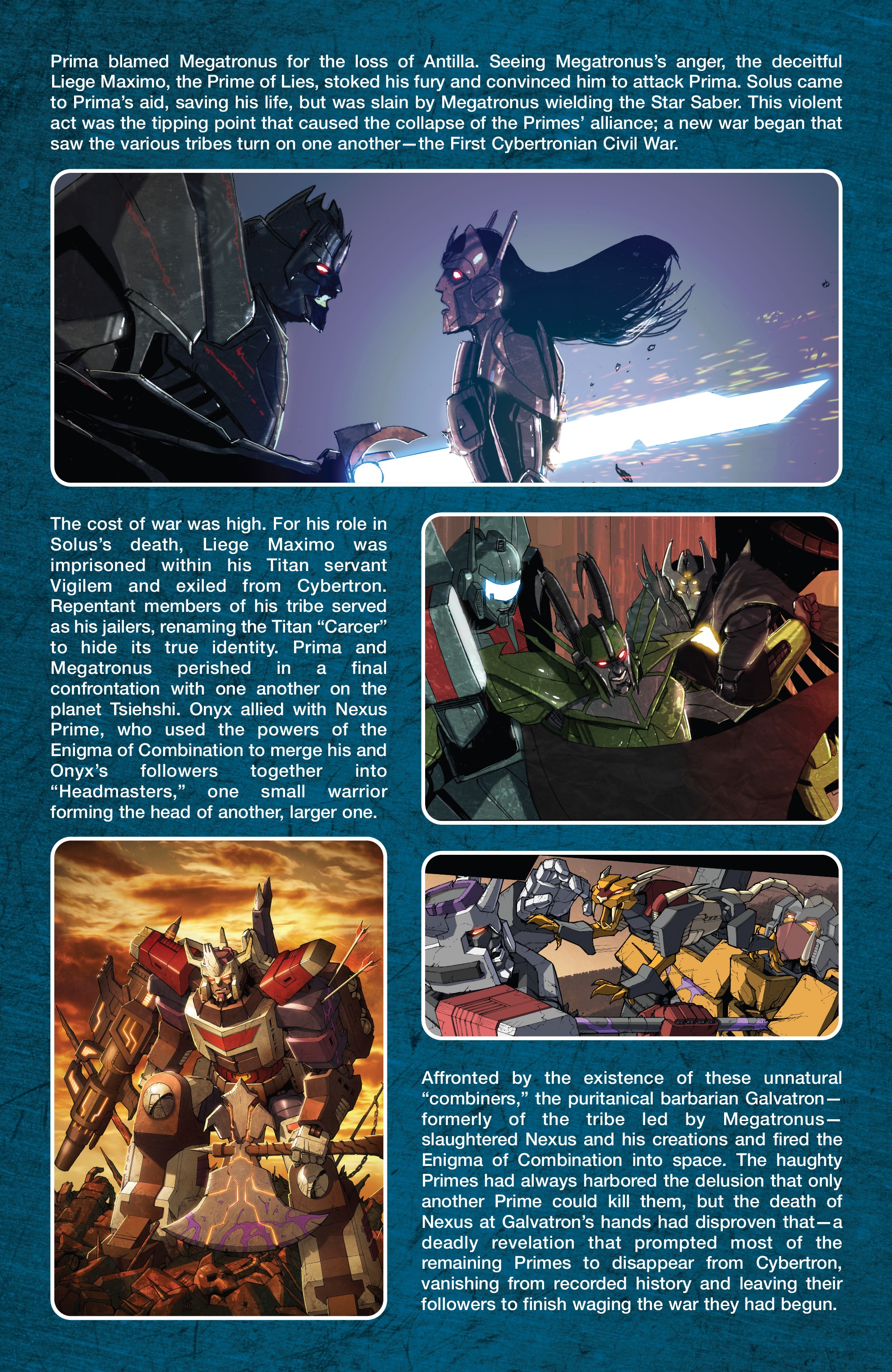 Read online Transformers: Historia comic -  Issue # Full - 6