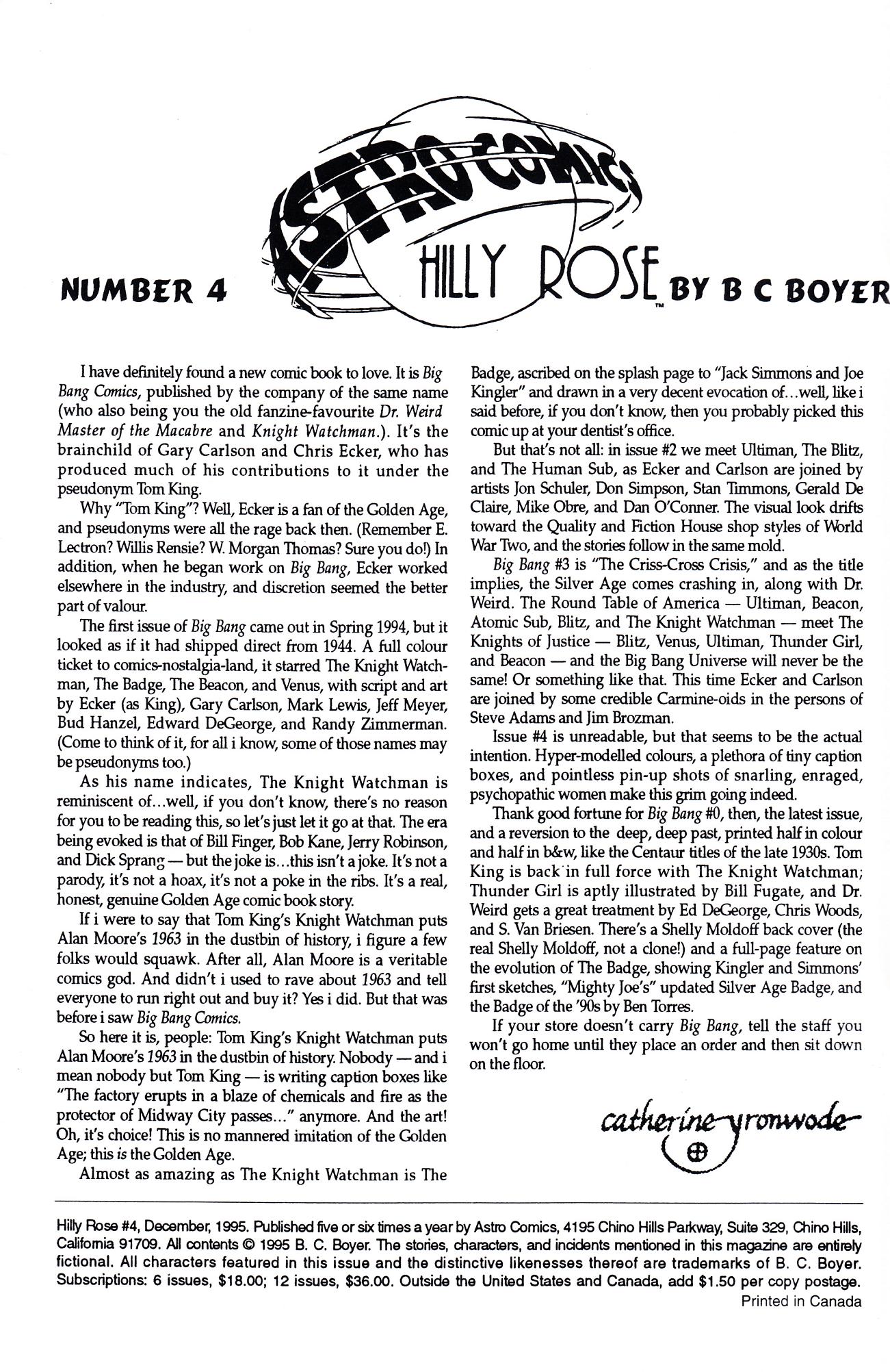 Read online Hilly Rose comic -  Issue #4 - 2