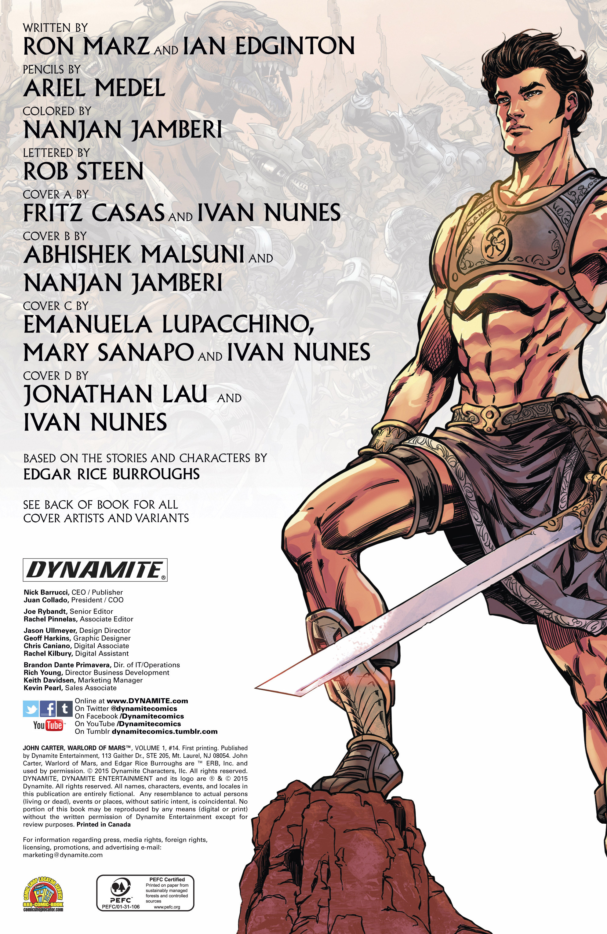 Read online John Carter, Warlord of Mars (2014) comic -  Issue #14 - 5