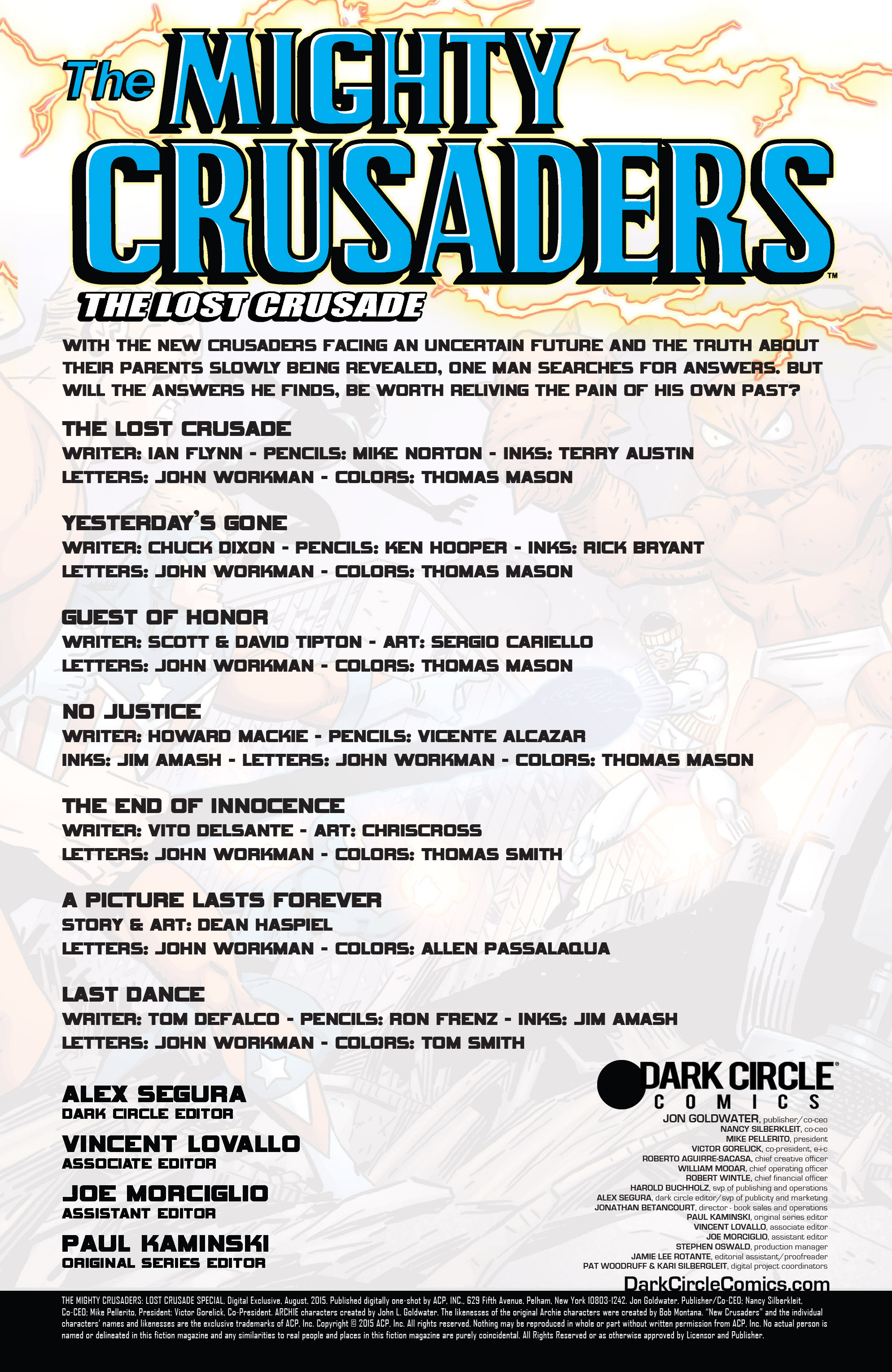 Read online The Mighty Crusaders: The Lost Crusade comic -  Issue # Full - 2