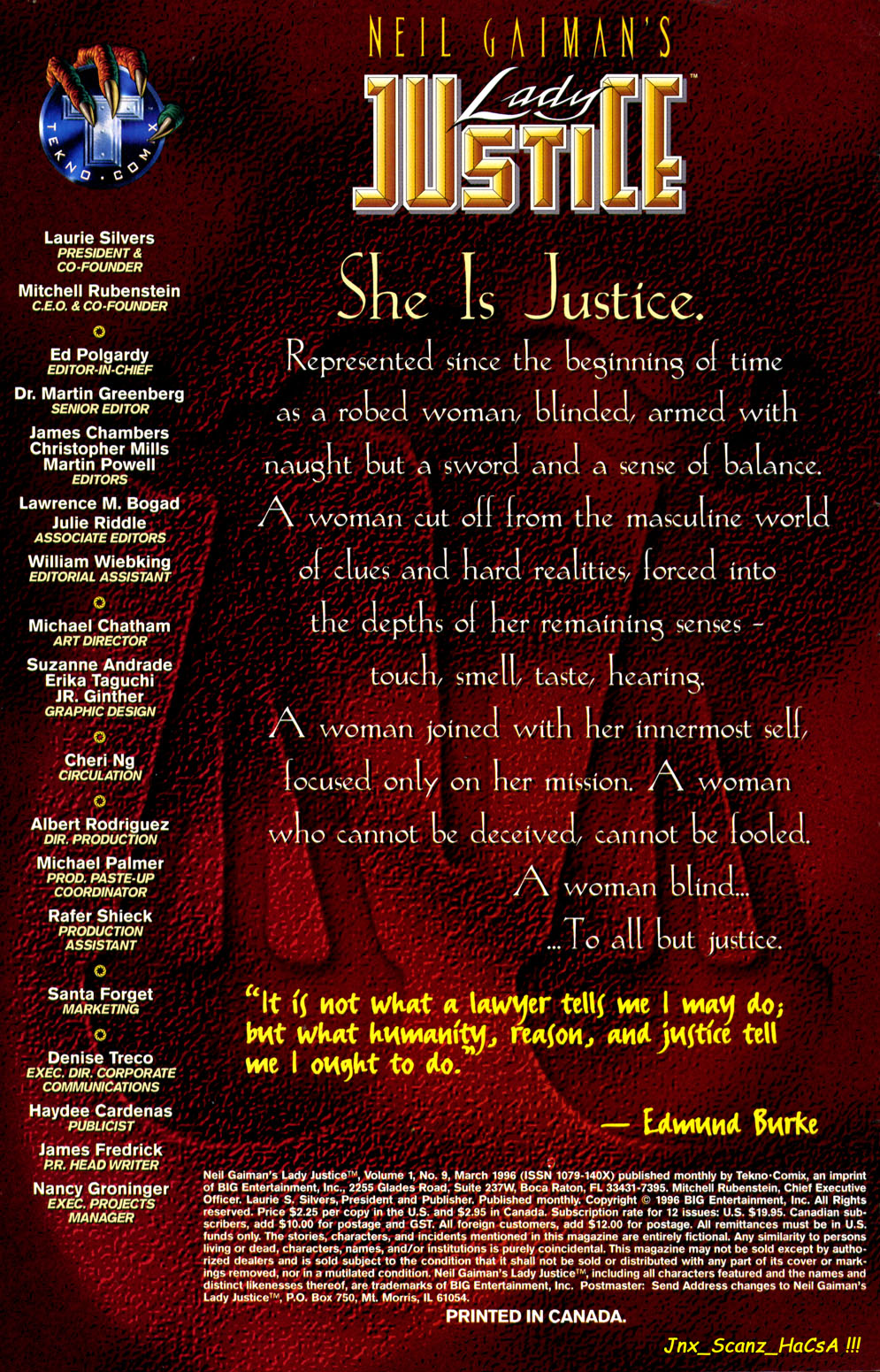 Read online Neil Gaiman's Lady Justice comic -  Issue #9 - 2