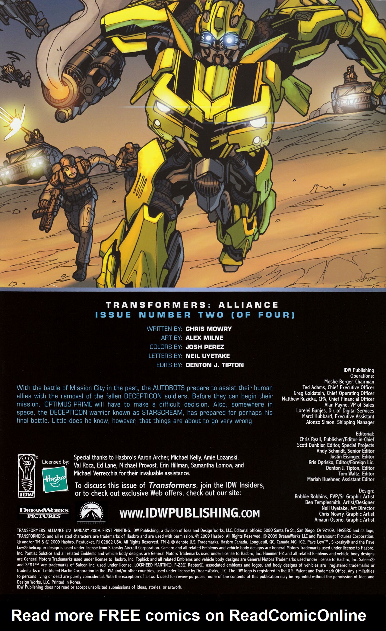 Read online Transformers: Alliance comic -  Issue #2 - 3