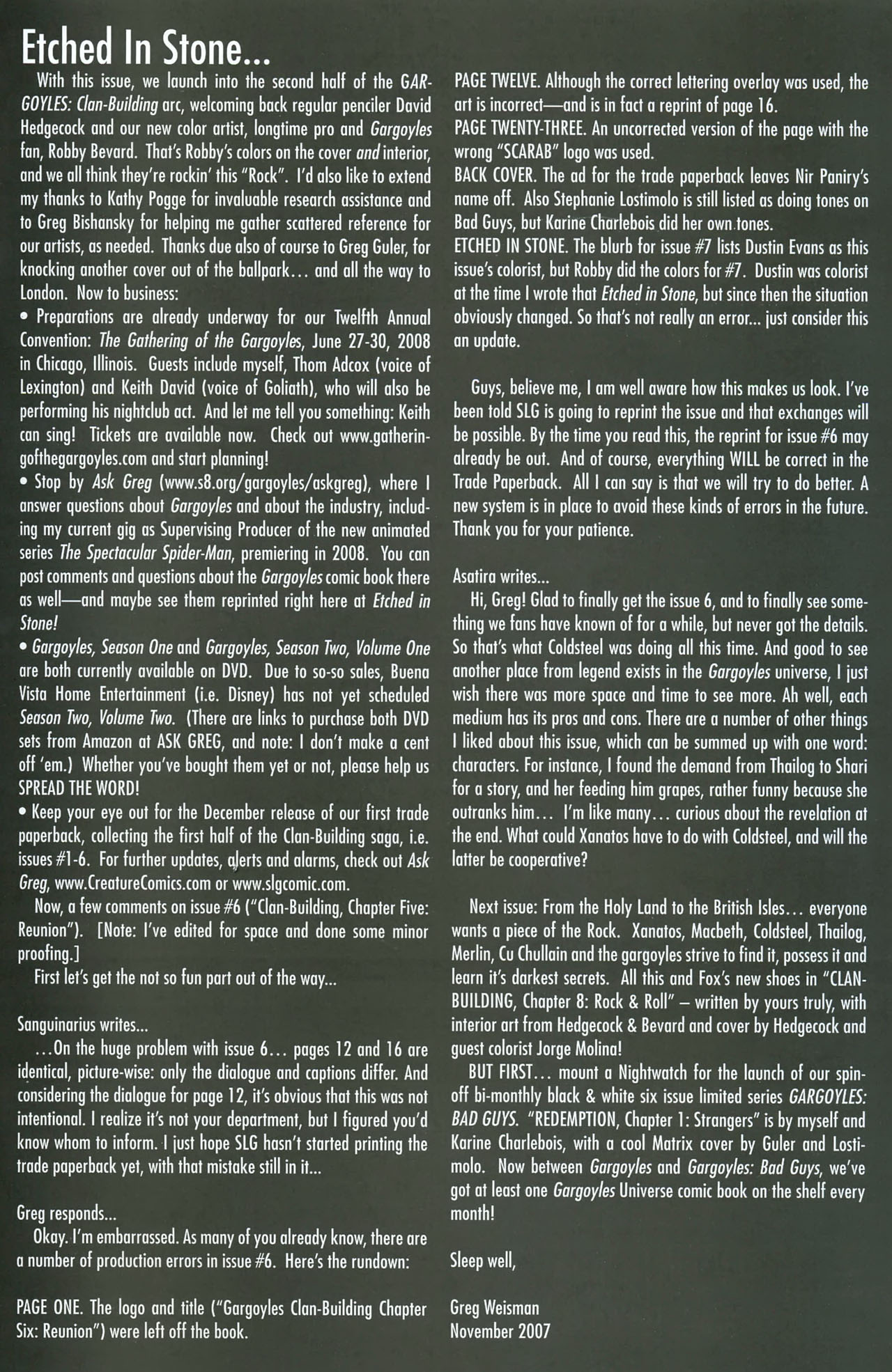 Read online Gargoyles (2006) comic -  Issue #7 - 28