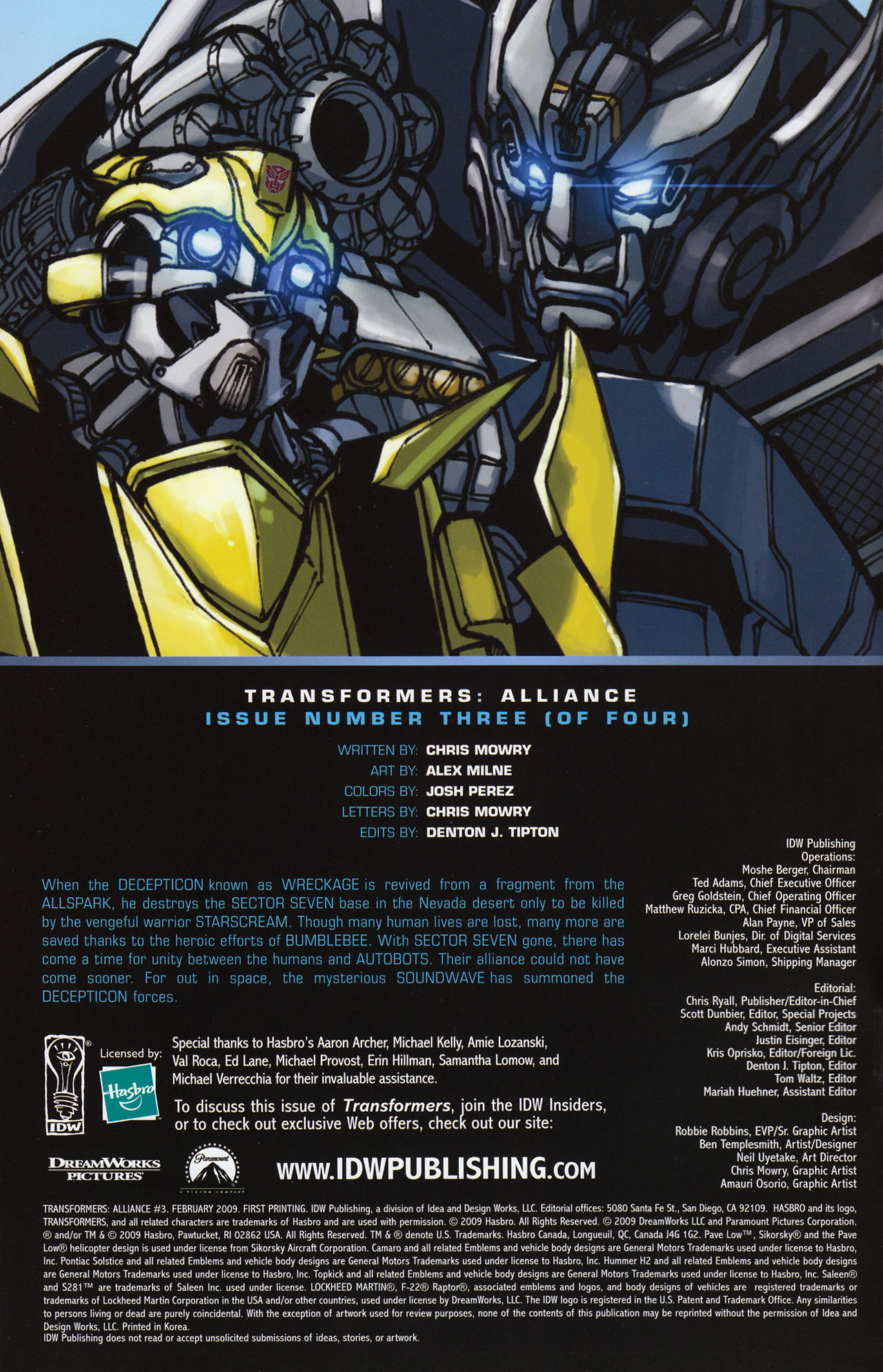 Read online Transformers: Alliance comic -  Issue #3 - 3