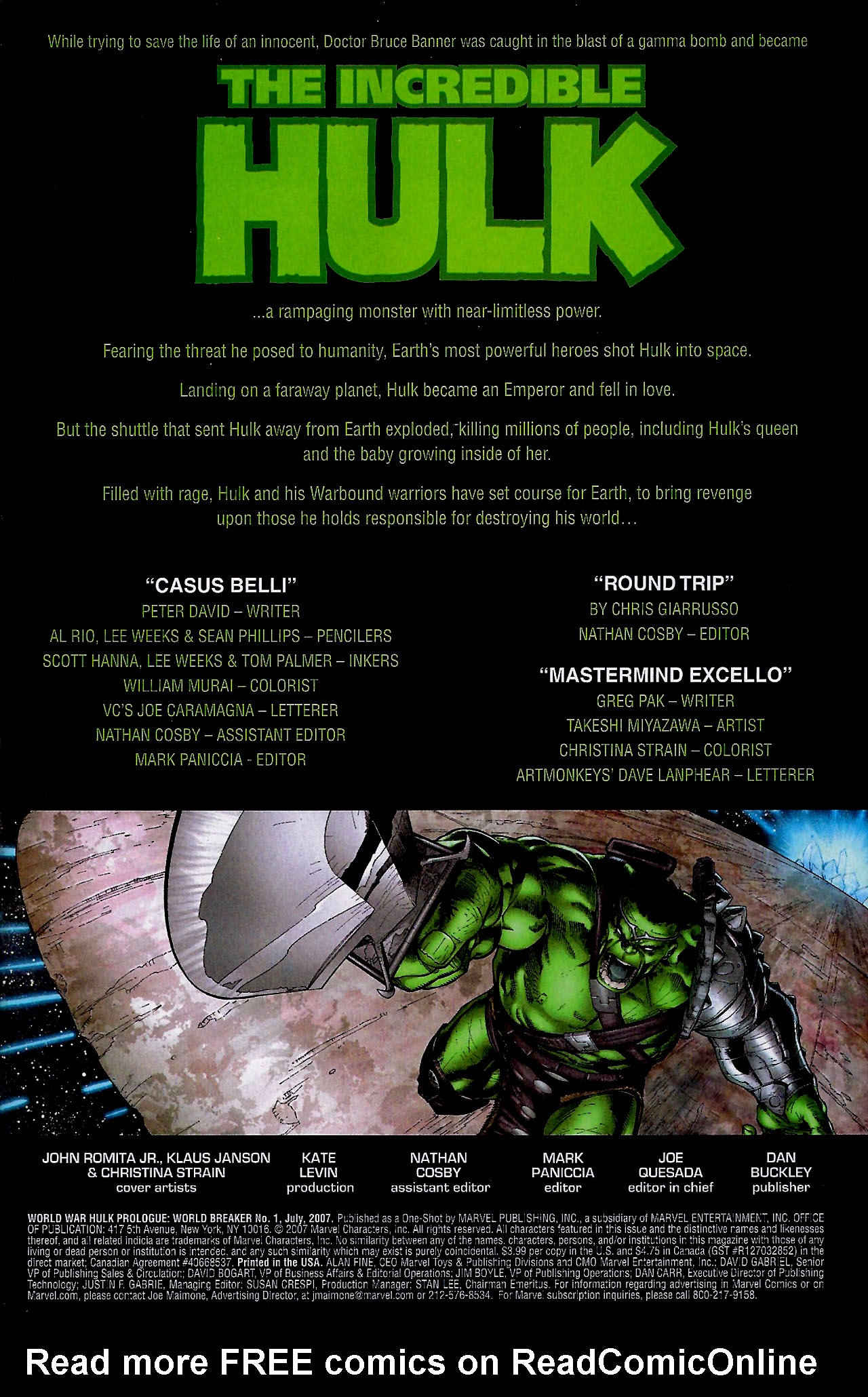 Read online World War Hulk Prologue: World Breaker comic -  Issue # Full - 2