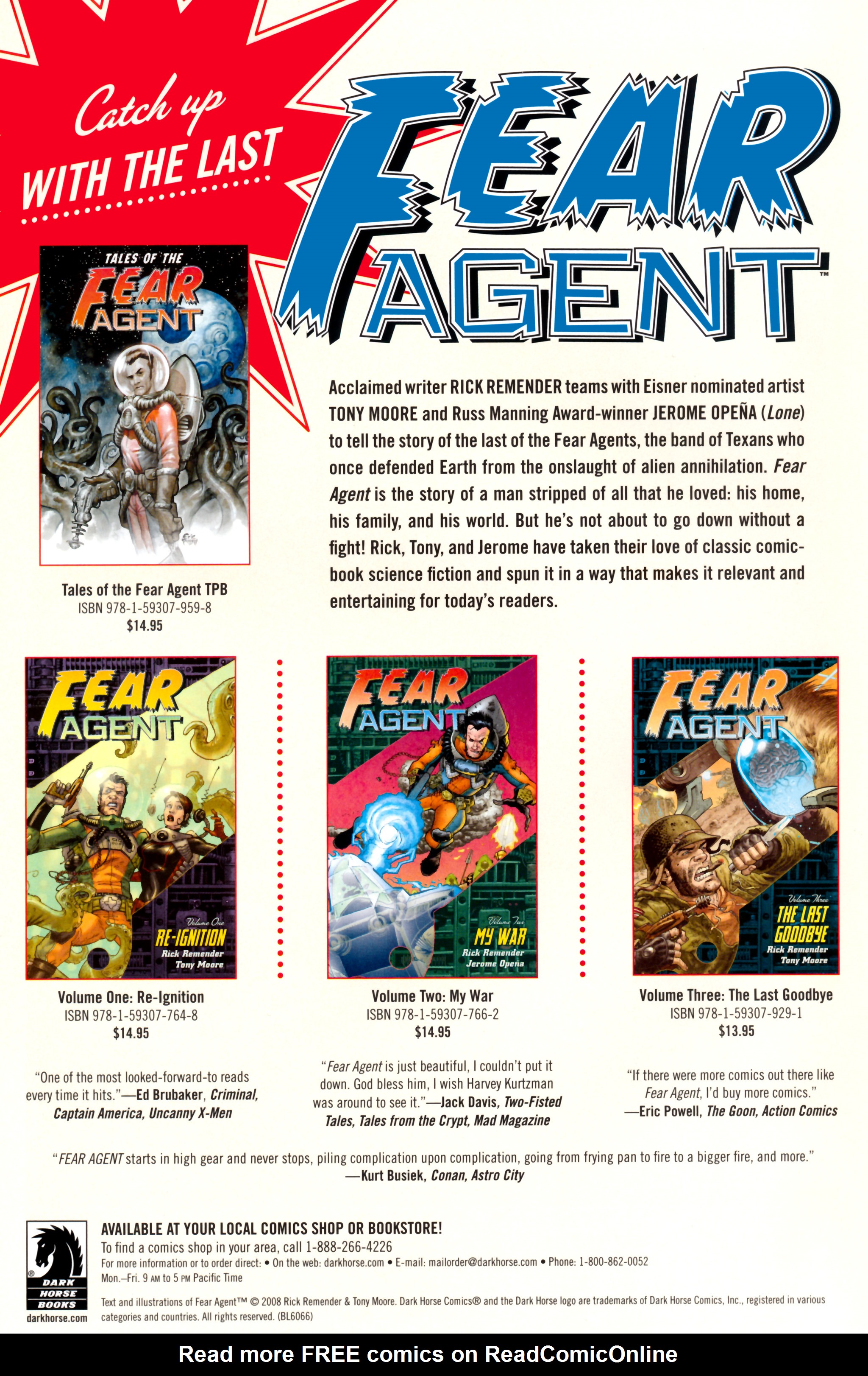 Read online Fear Agent comic -  Issue #23 - 20